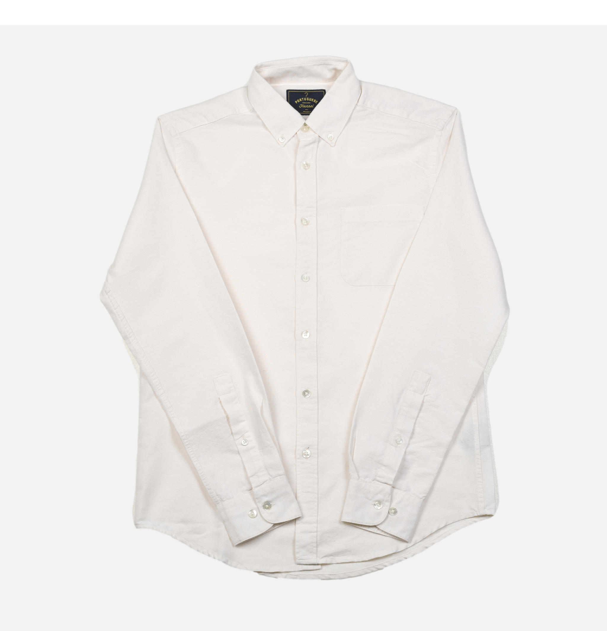 Portuguese Flannel Shirt Belavista Off White
