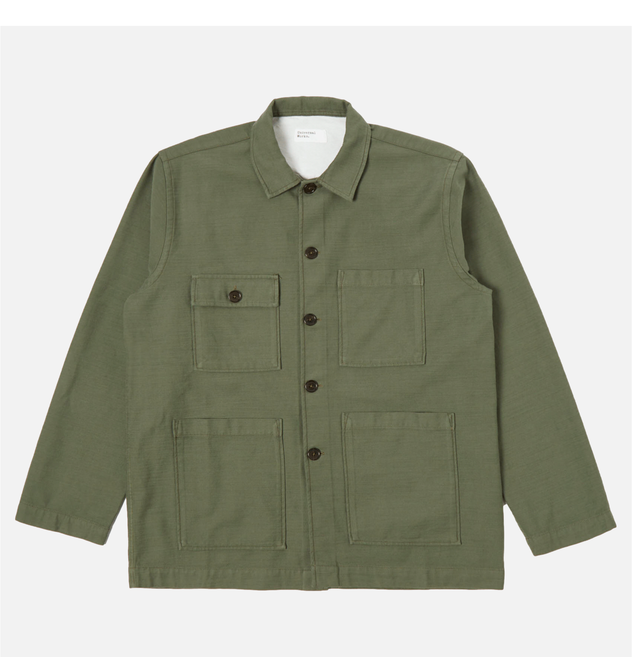 Universal Works - Dockside Jacket - Sateen Slub - Olive