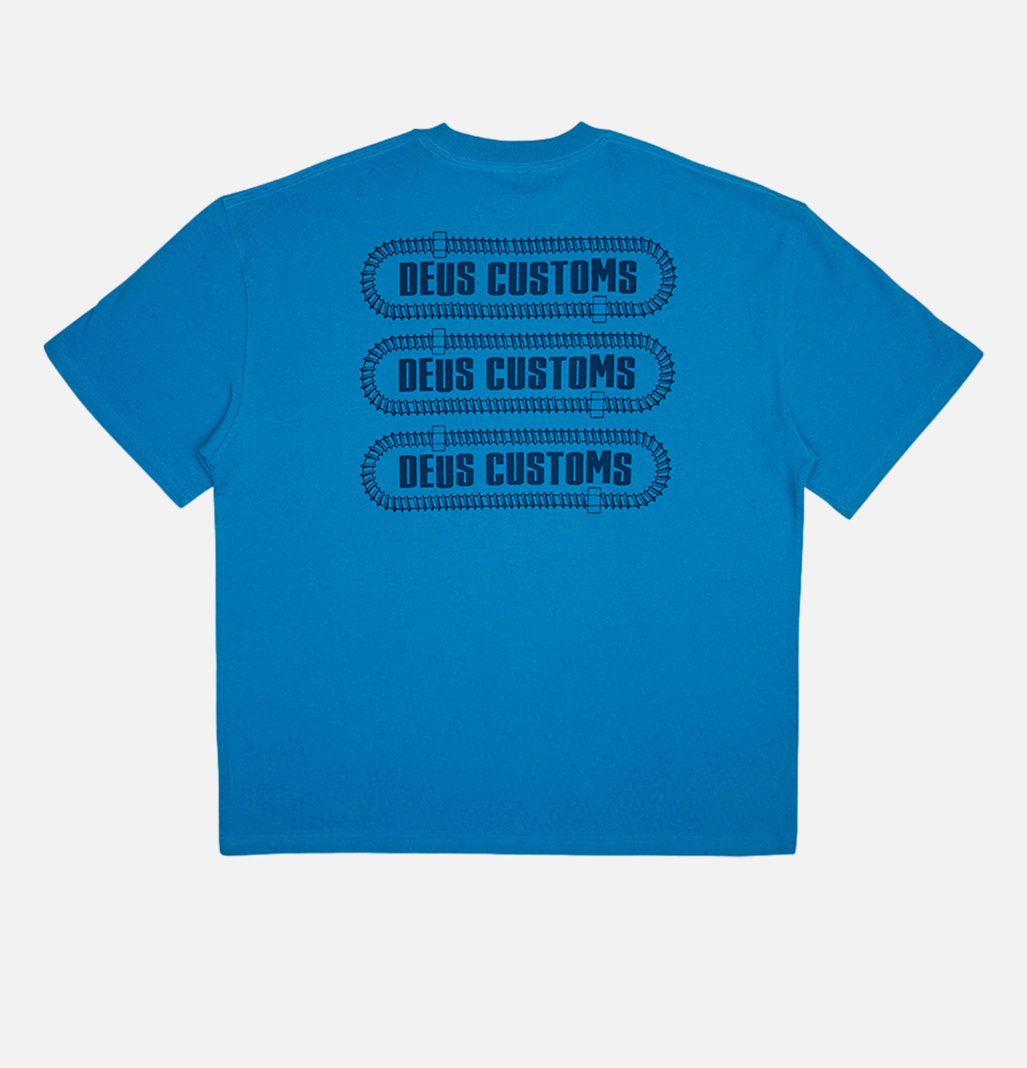 Deus Thread Tee T-shirt Wave Ride Blue