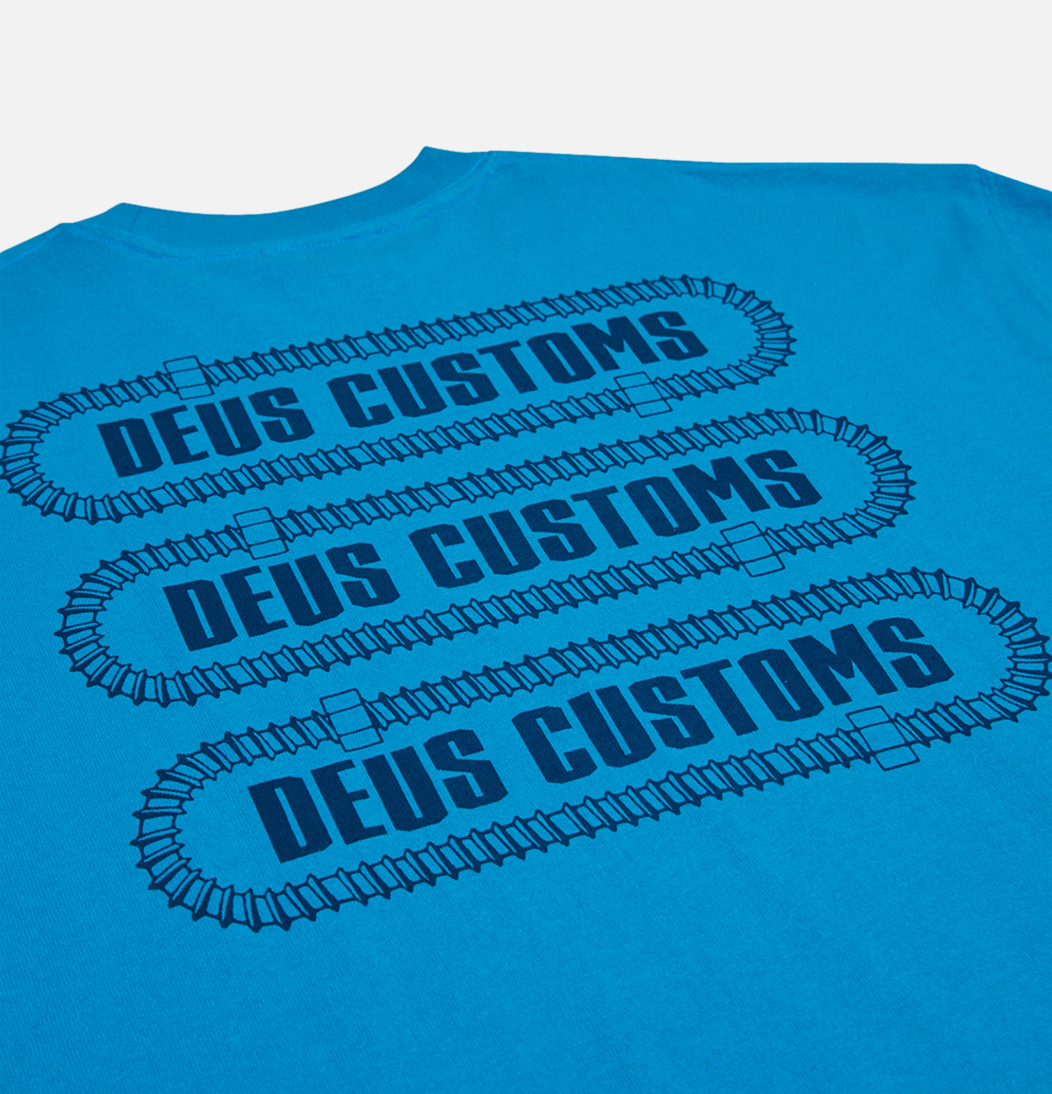 Deus Thread Tee T-shirt Wave Ride Blue