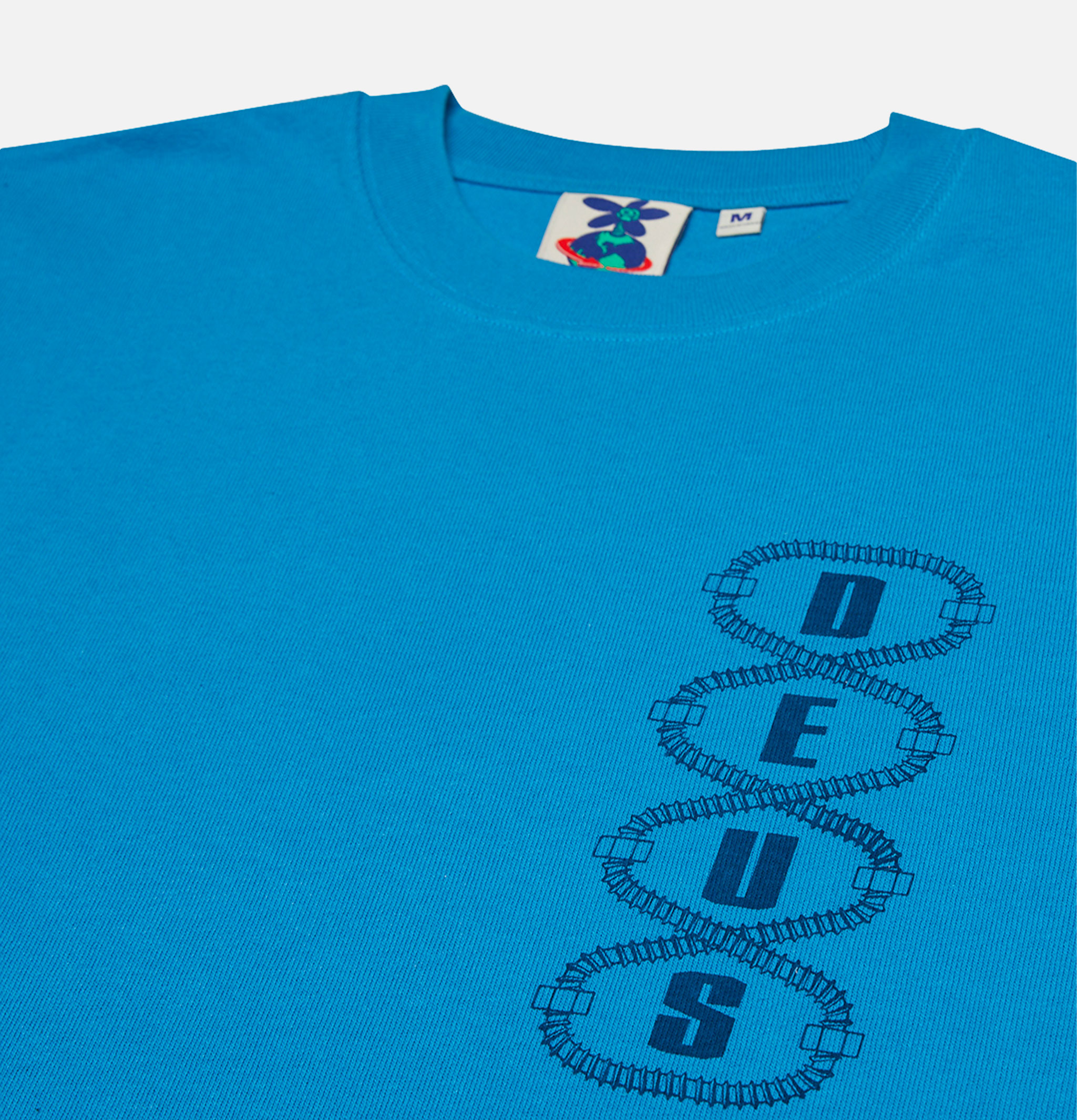 Deus Thread Tee T-shirt Wave Ride Blue