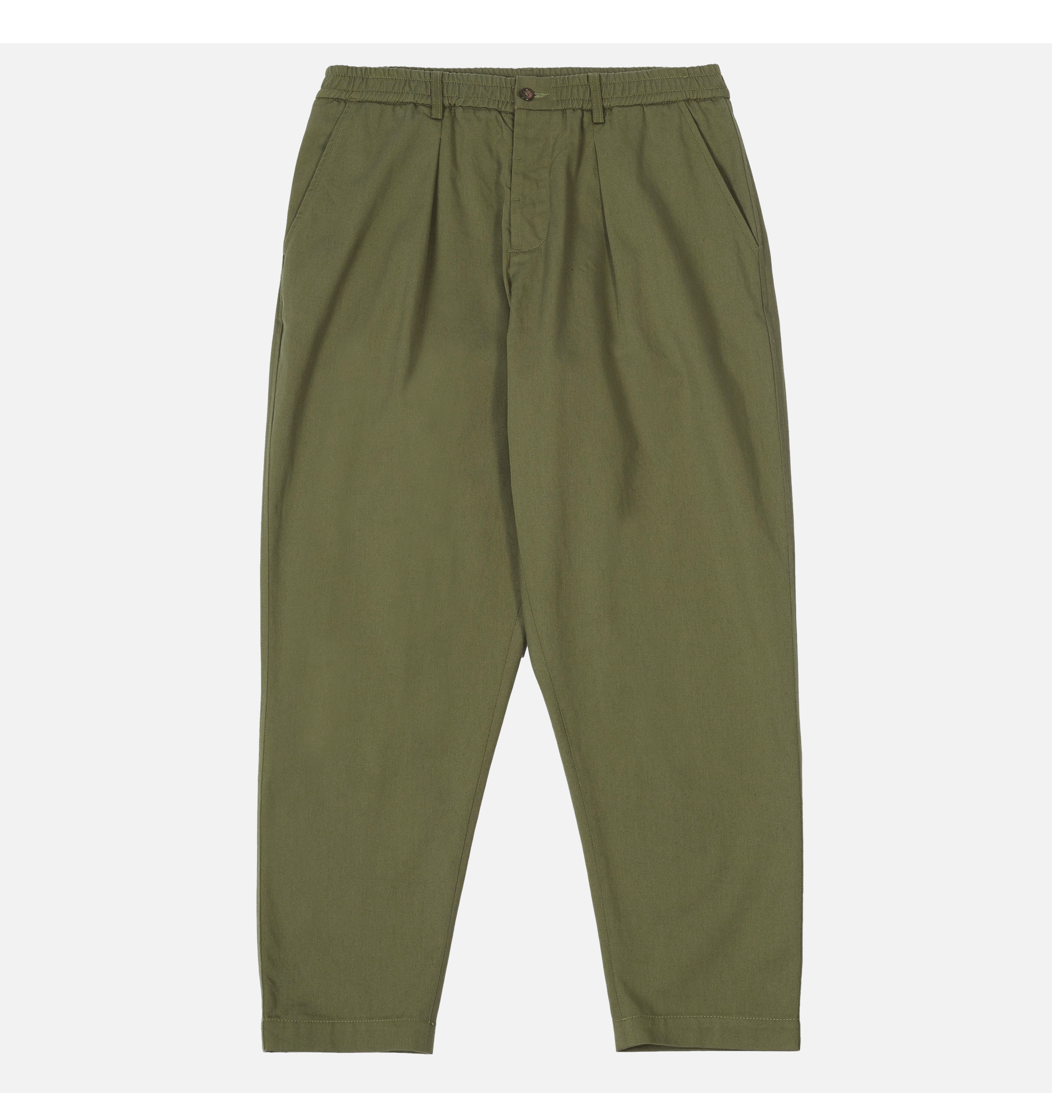 Universal Works Pleated Track Olive pants