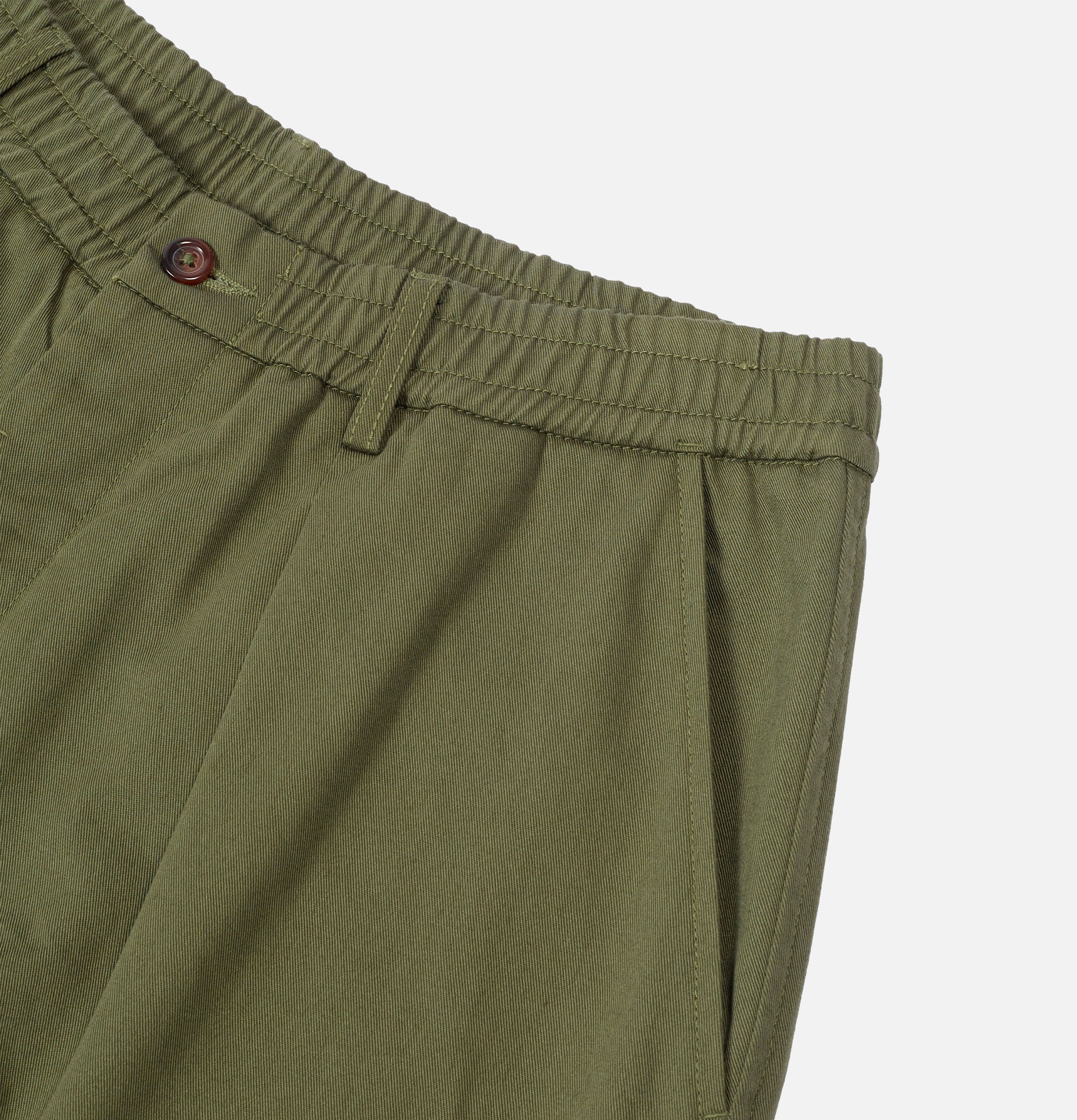 Universal Works Pleated Track Olive pants