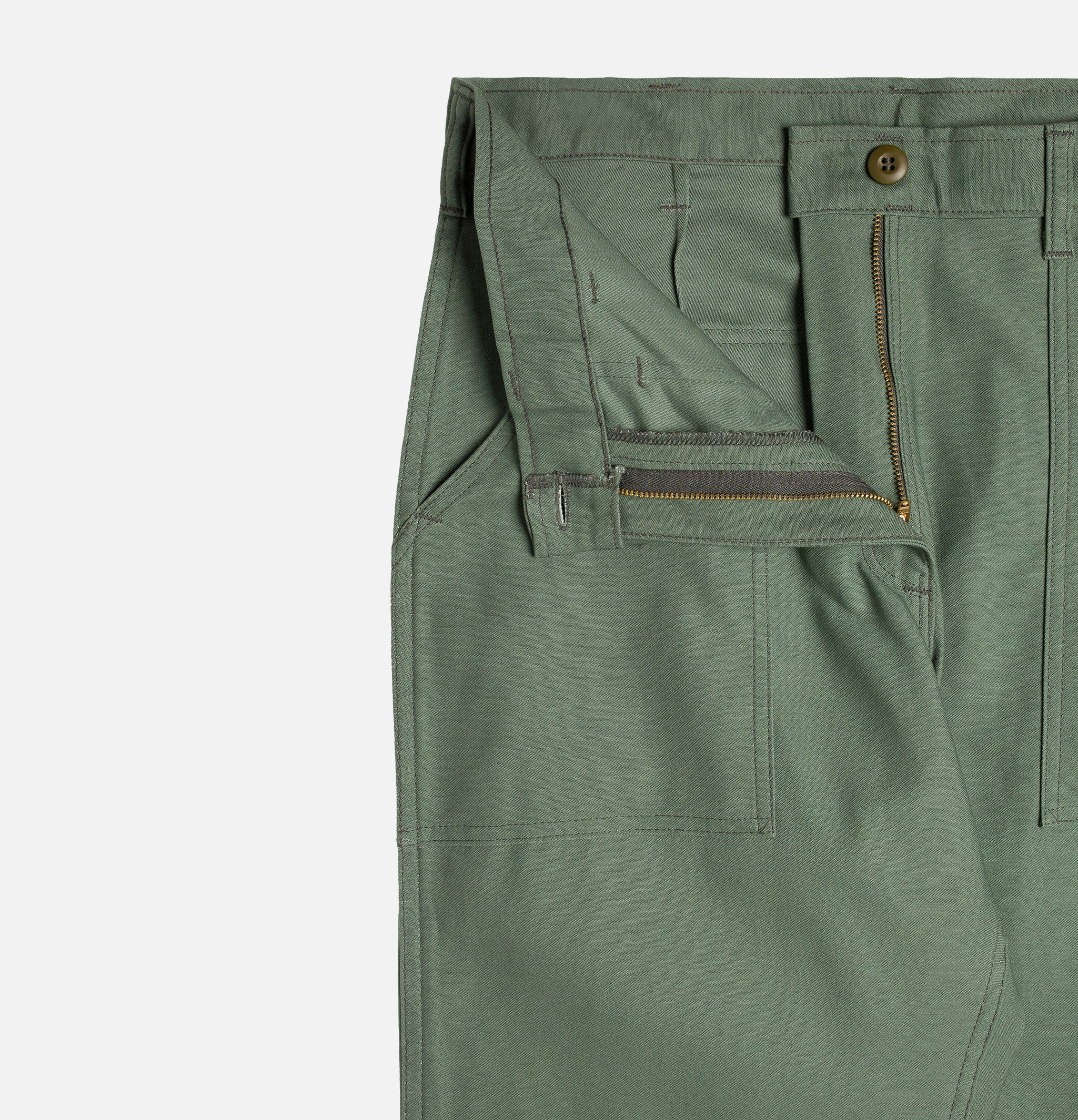 Stan Ray Pant 4 Pocket Fatigue Unwashed Olive Sateen