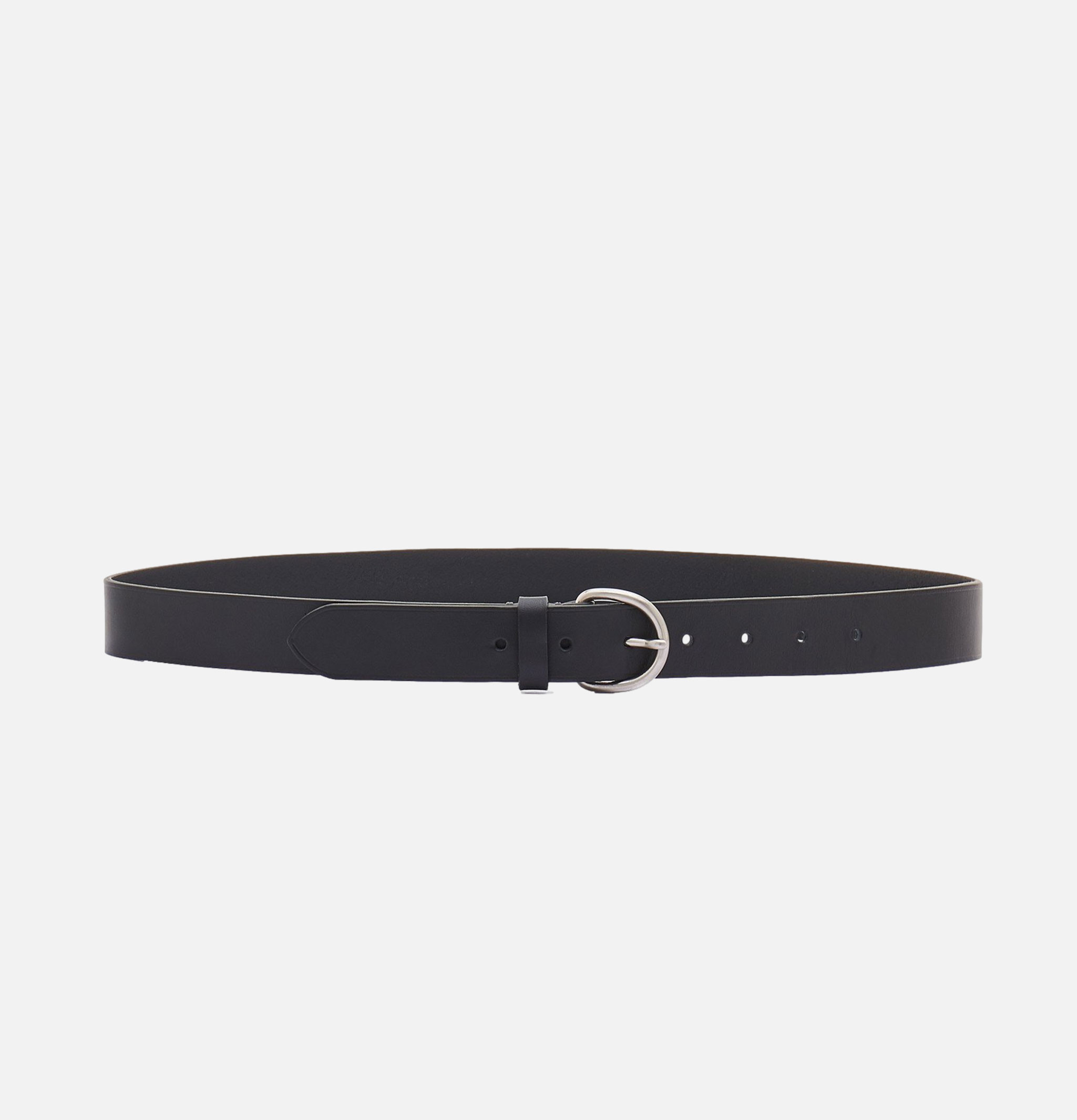 Ceinture Il Bisonte Cowhide Noire