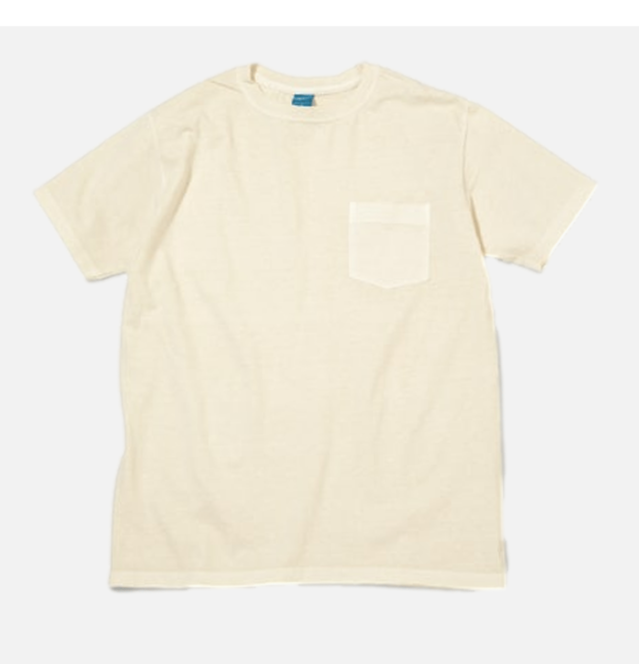 Crew Pocket Tee Natural