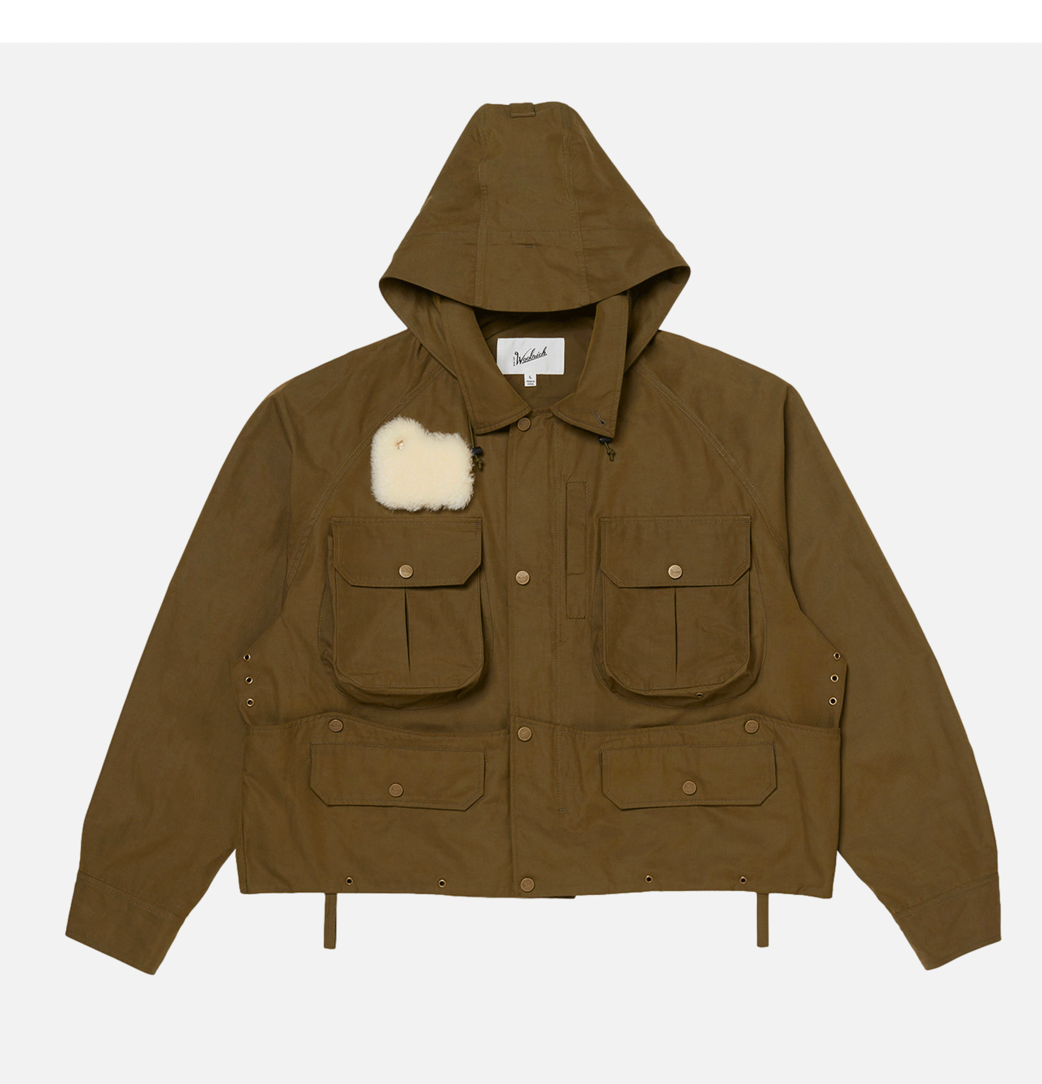 Veste de Pêche Classique Olive Woolrich