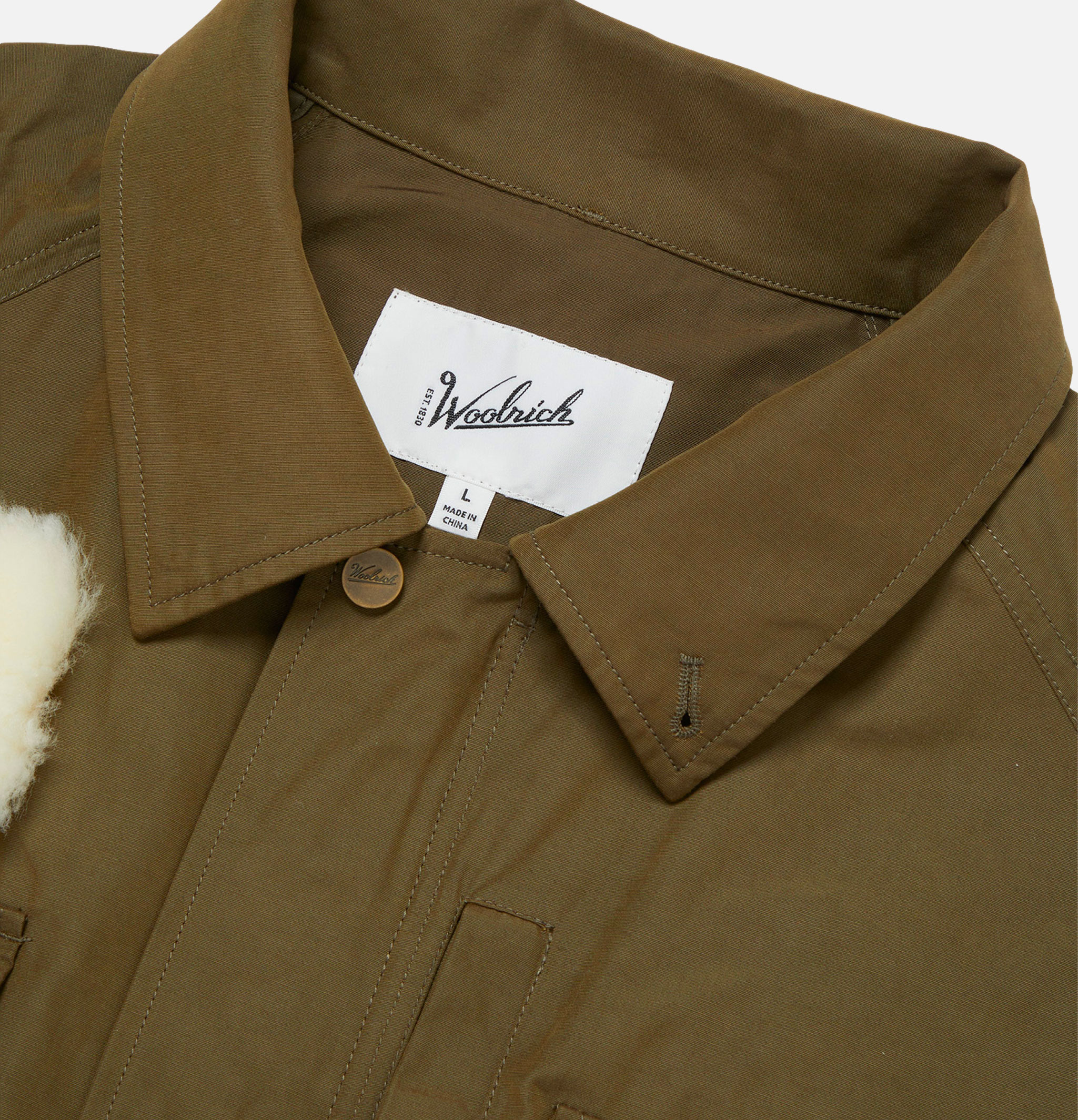 Woolrich Olive Classic Fishing Jacket