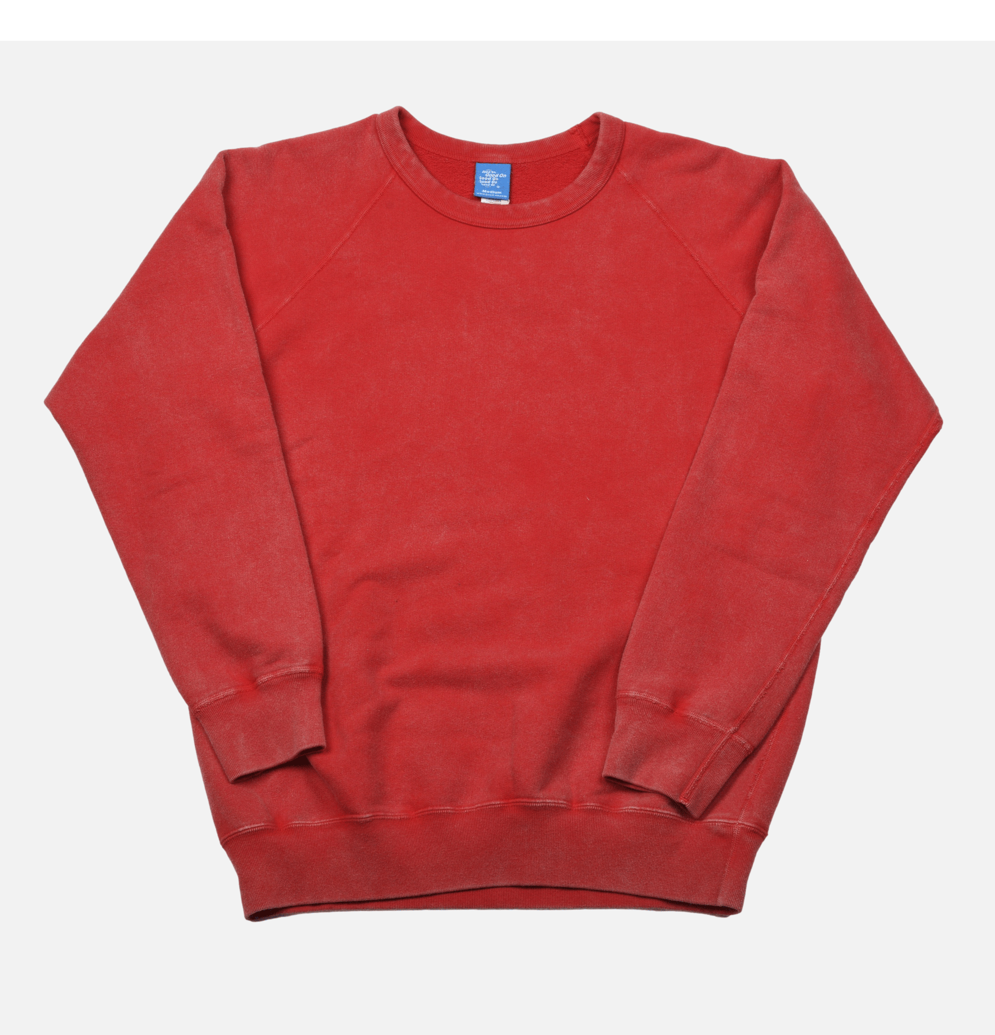 Good On Japan Vintage Dye Sweatshirt Red