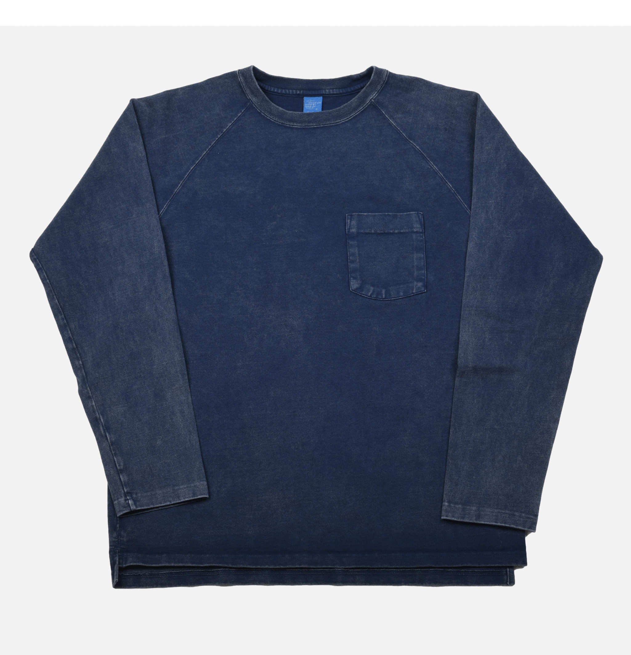 Good On Japan Vintage Dye Ls Raglan Pocket Navy