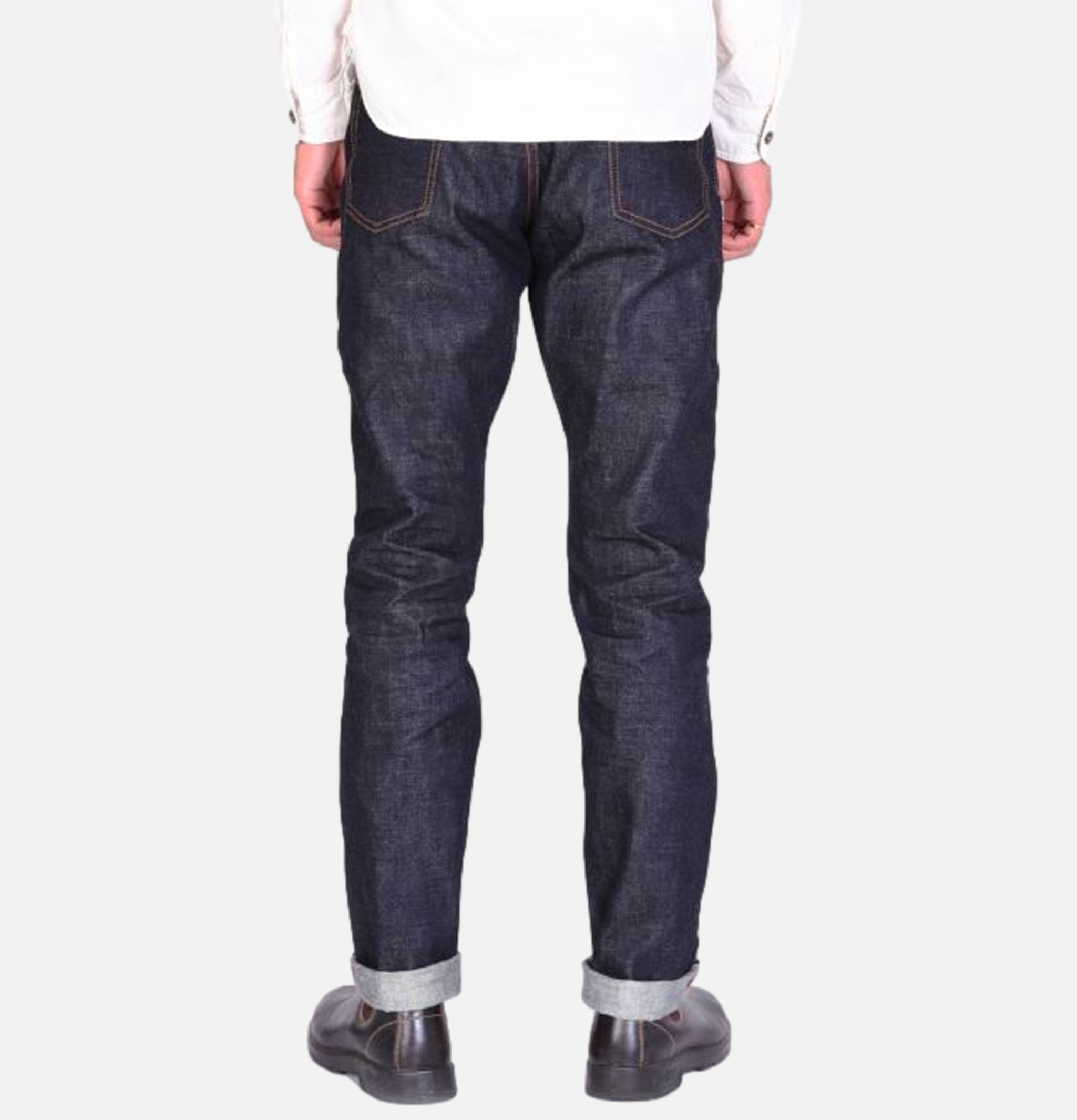 15.7 Oz Classic Straight Blue Momotaro Jeans