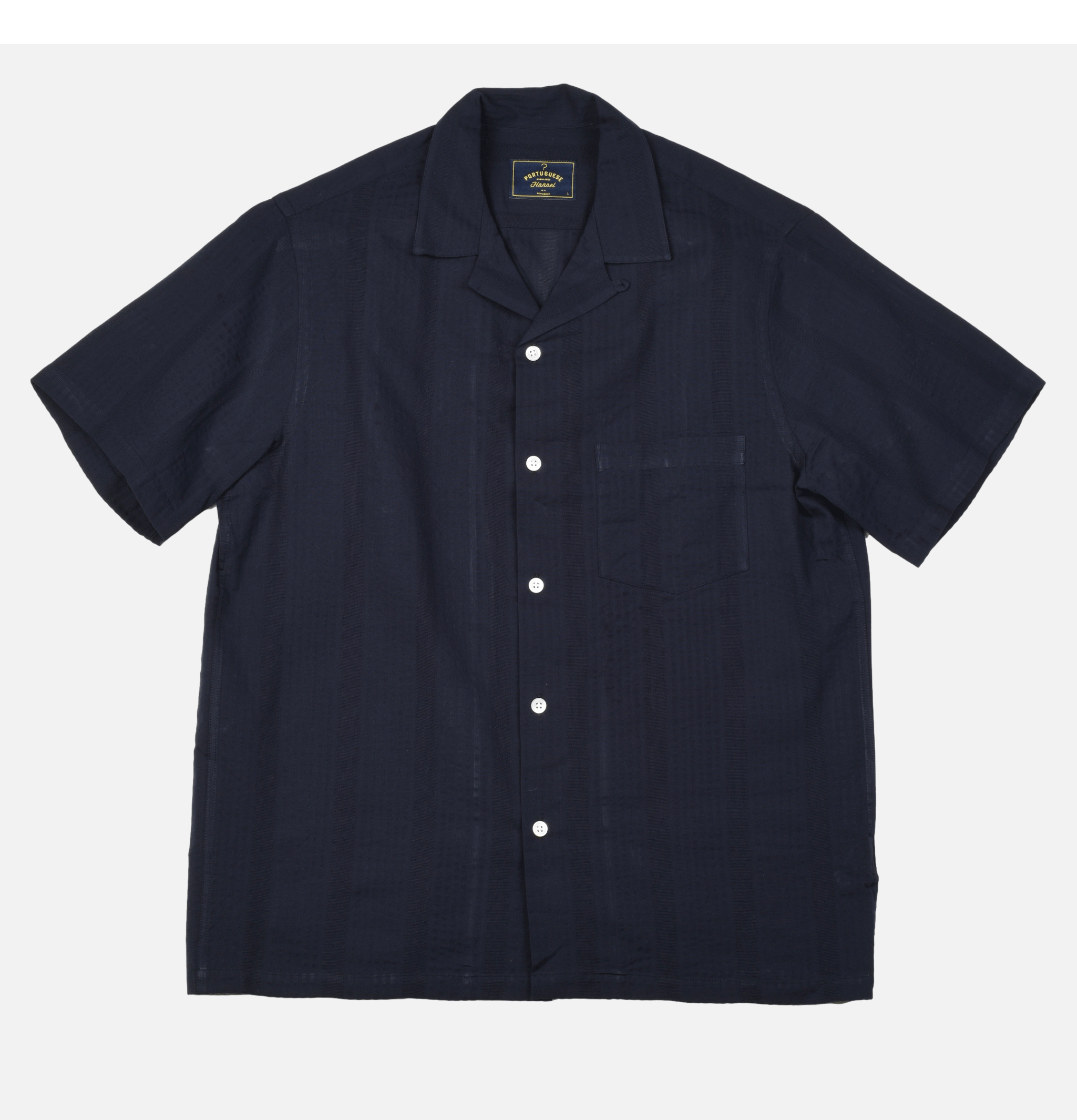 Portuguese Flannel Praia Navy shirt
