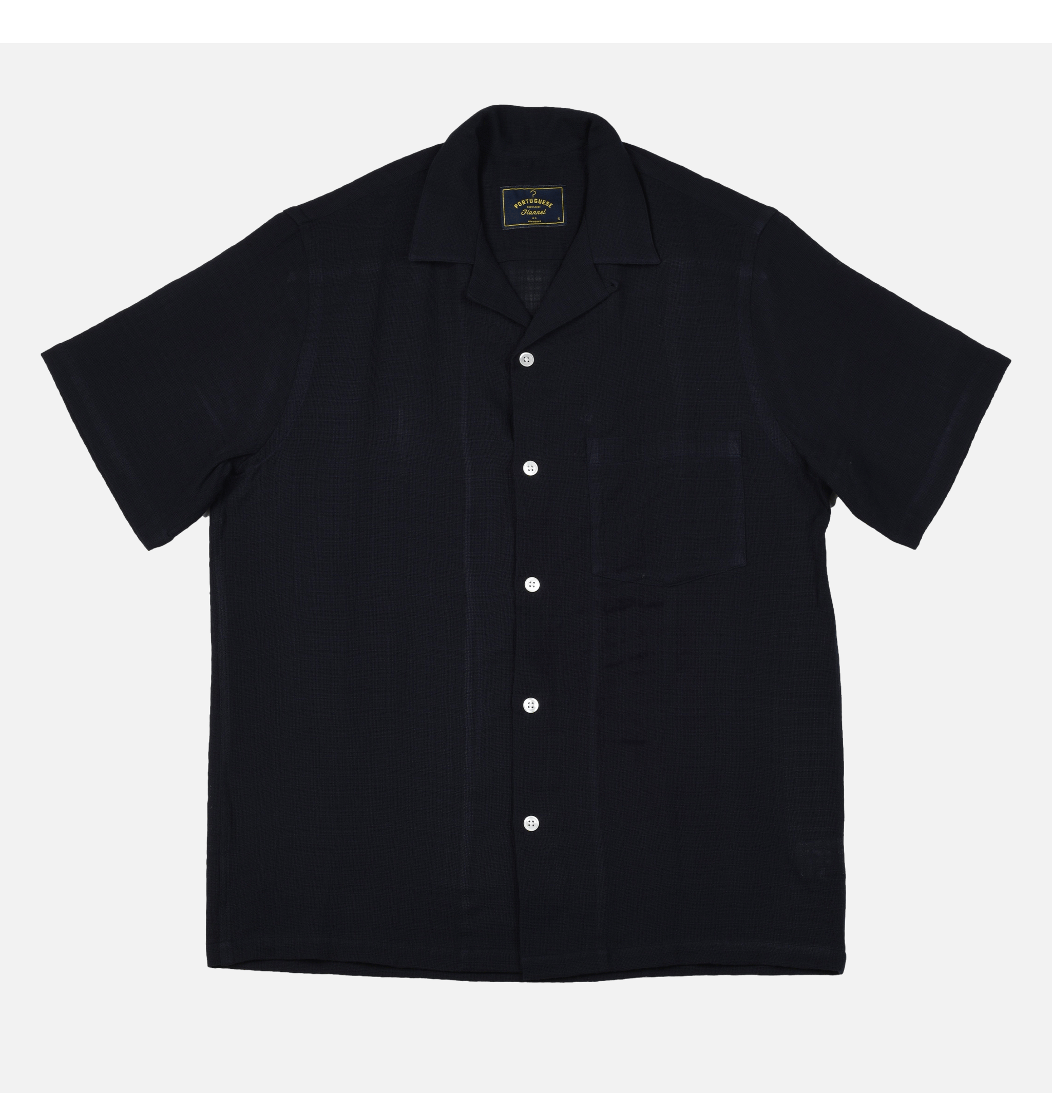 Chemise Portuguese Flannel Grain Cotton Navy