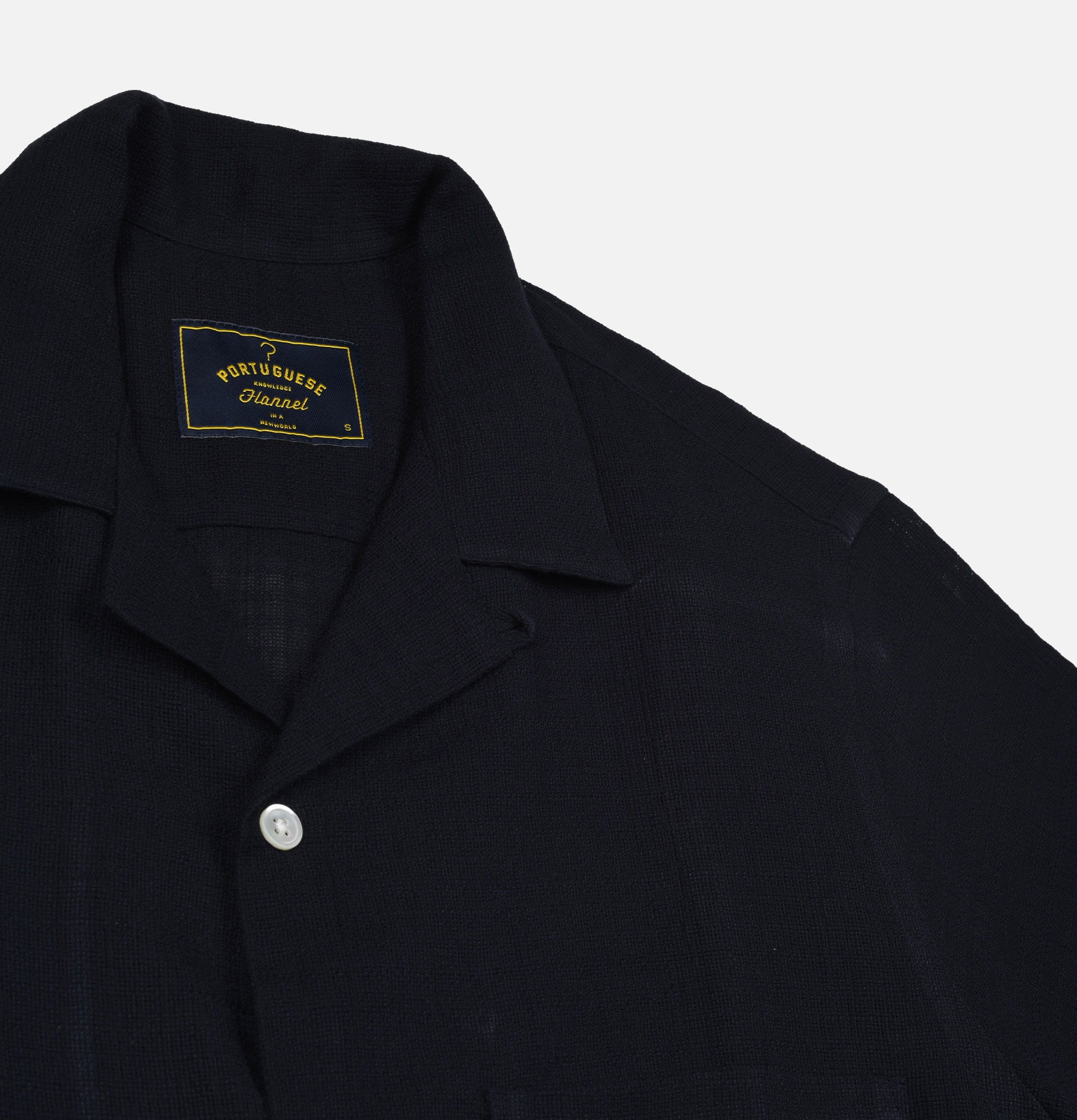 Chemise Portuguese Flannel Grain Cotton Navy