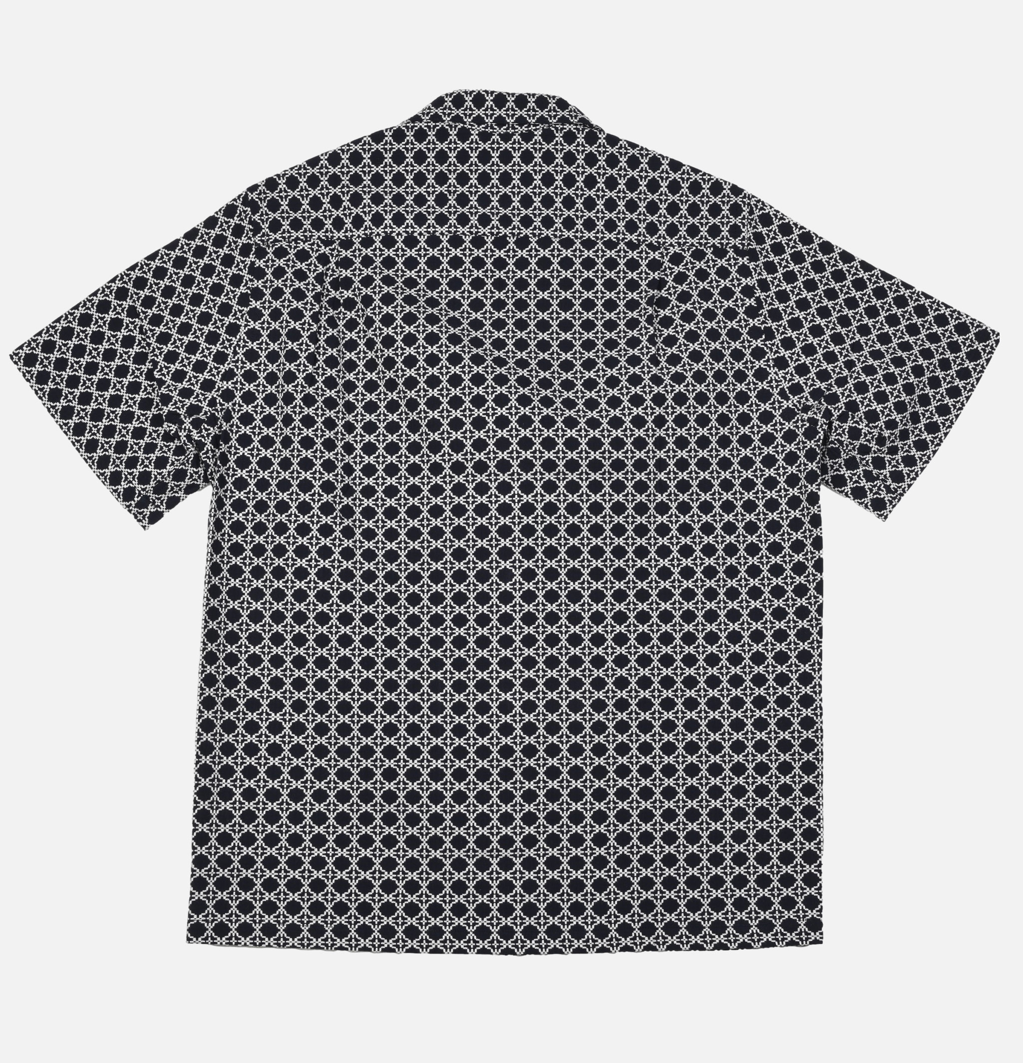 Portuguese Flannel Tile White Navy Shirt