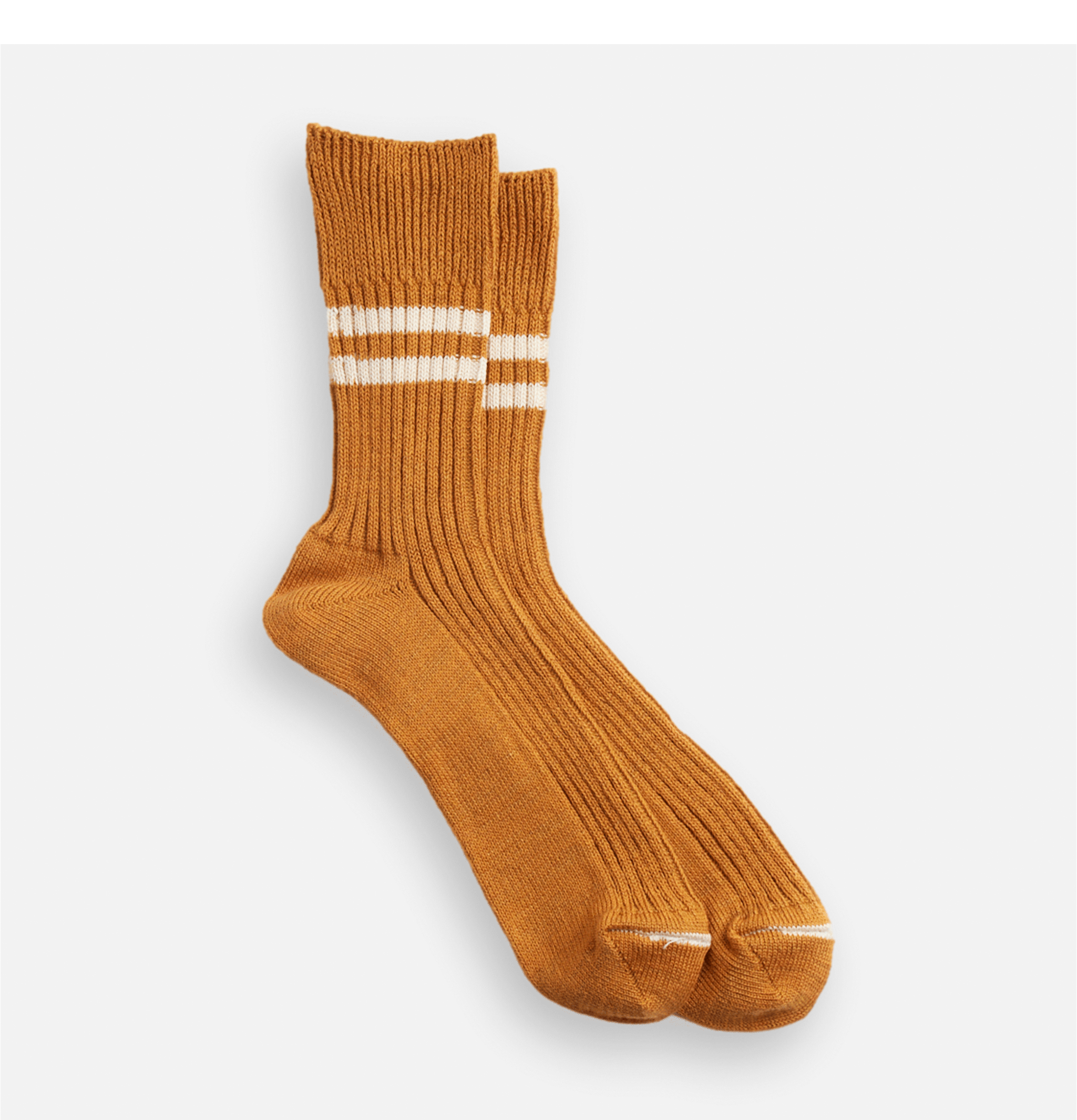 Rototo Hemp Organic Cotton Stripe Sun Socks Yellow