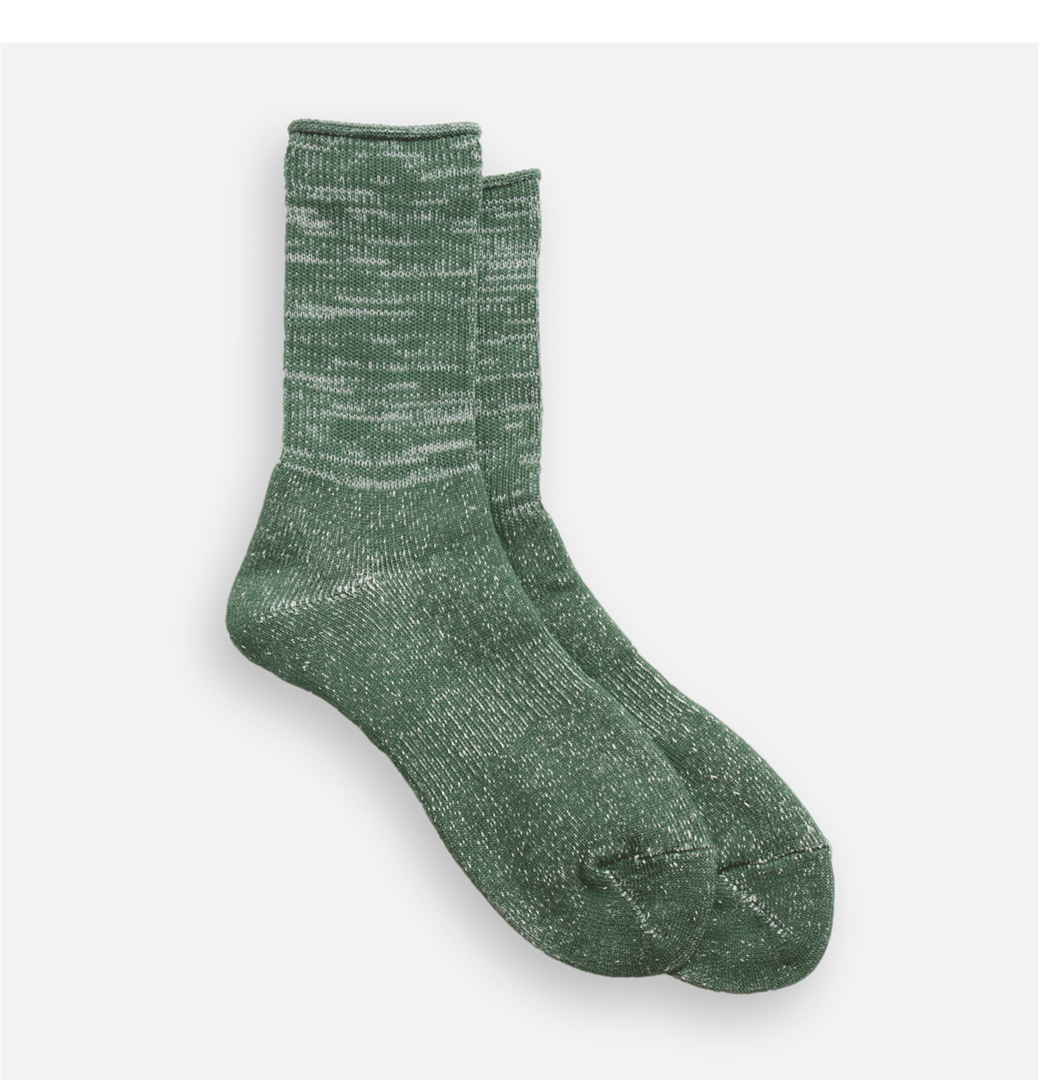 Chaussettes Rototo Japan Washi Dark Green