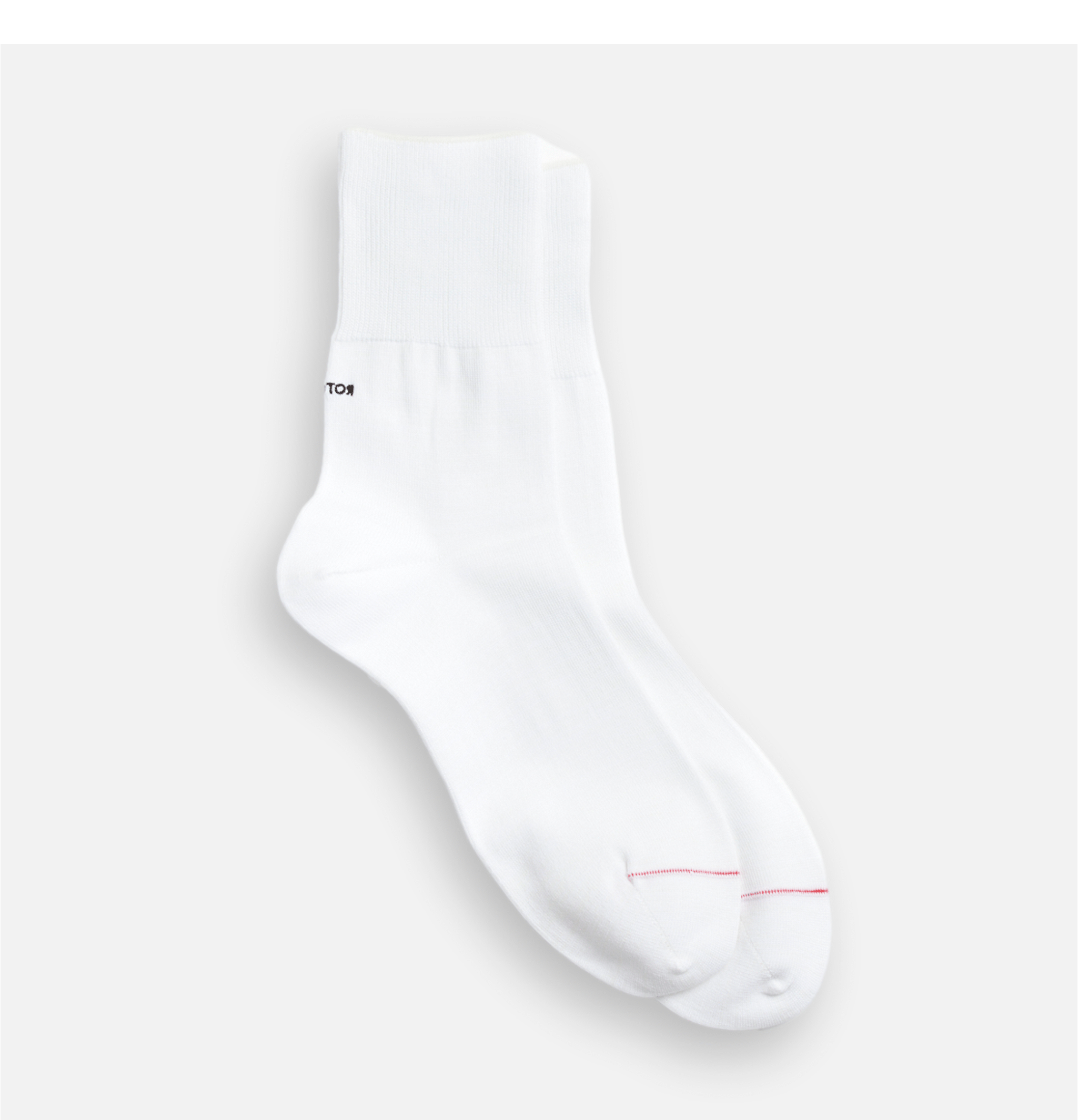 Rototo organic cotton and recycled poly White socks