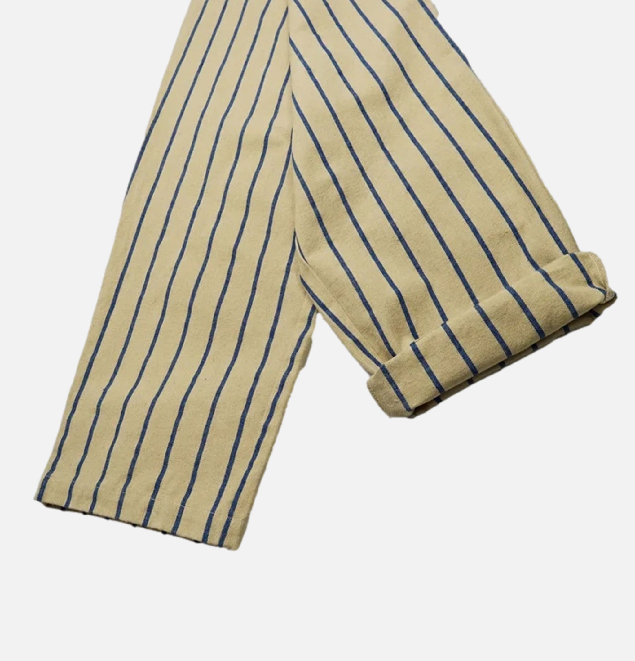 Cookman USA Chef Pants Stripe Beige Blue