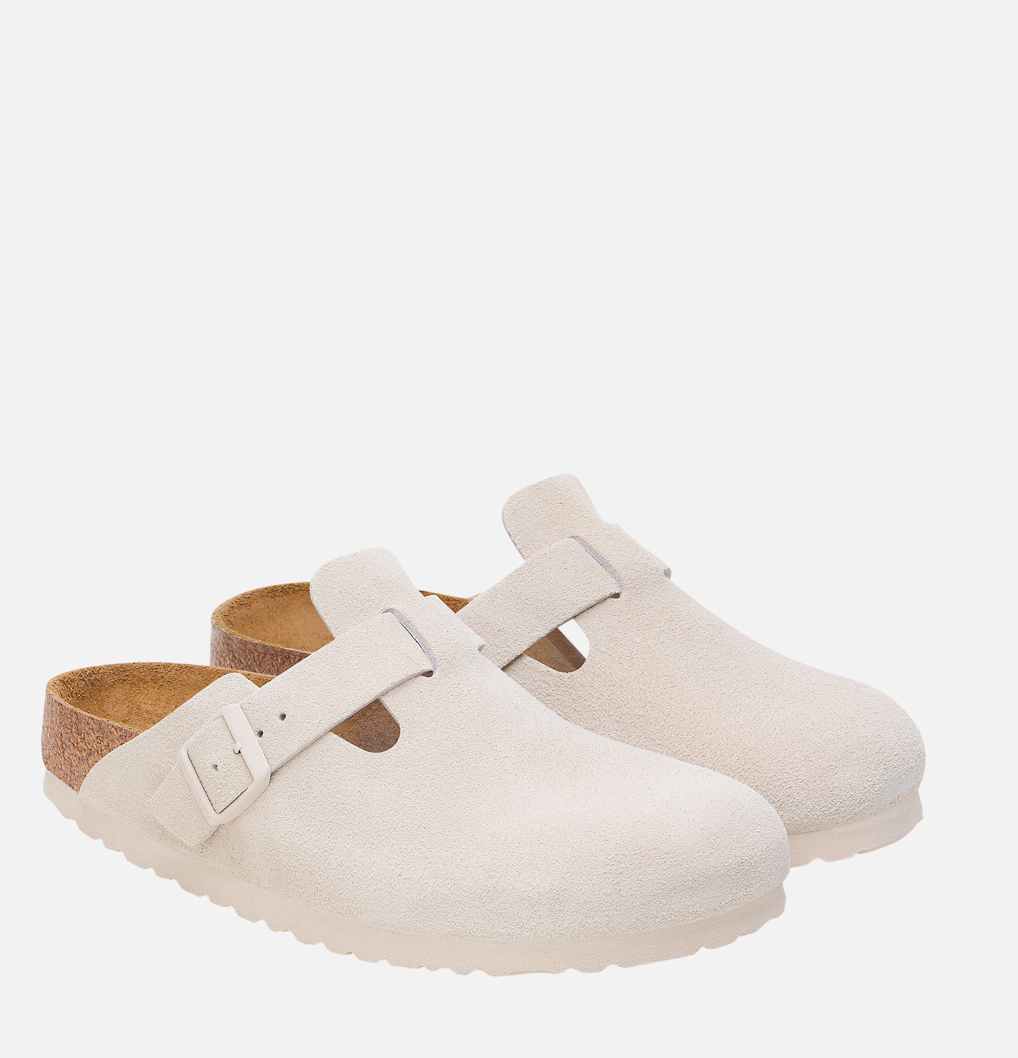 Birkenstock Mules Boston Narrow AntWhite