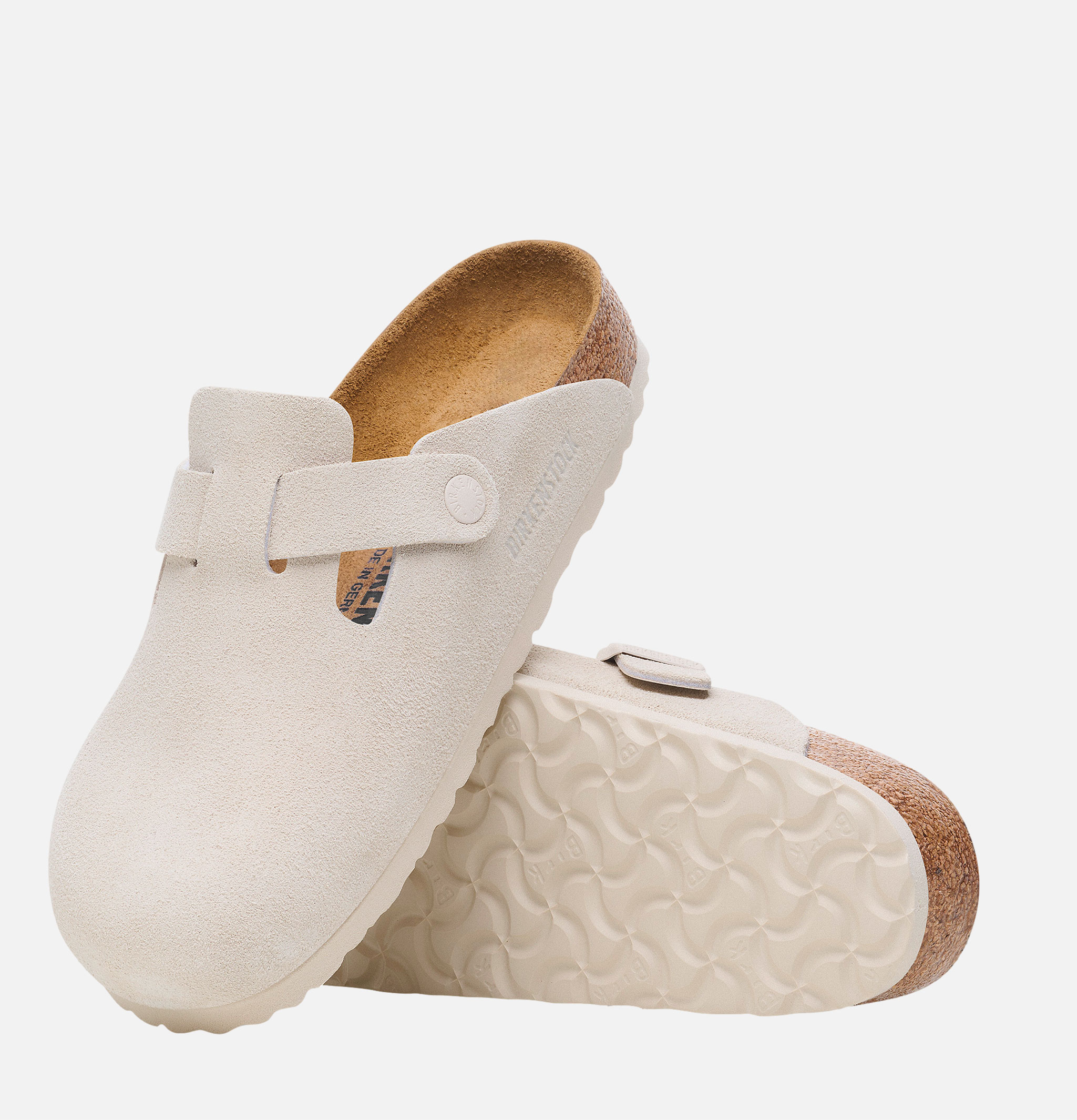 Birkenstock Mules Boston Narrow AntWhite