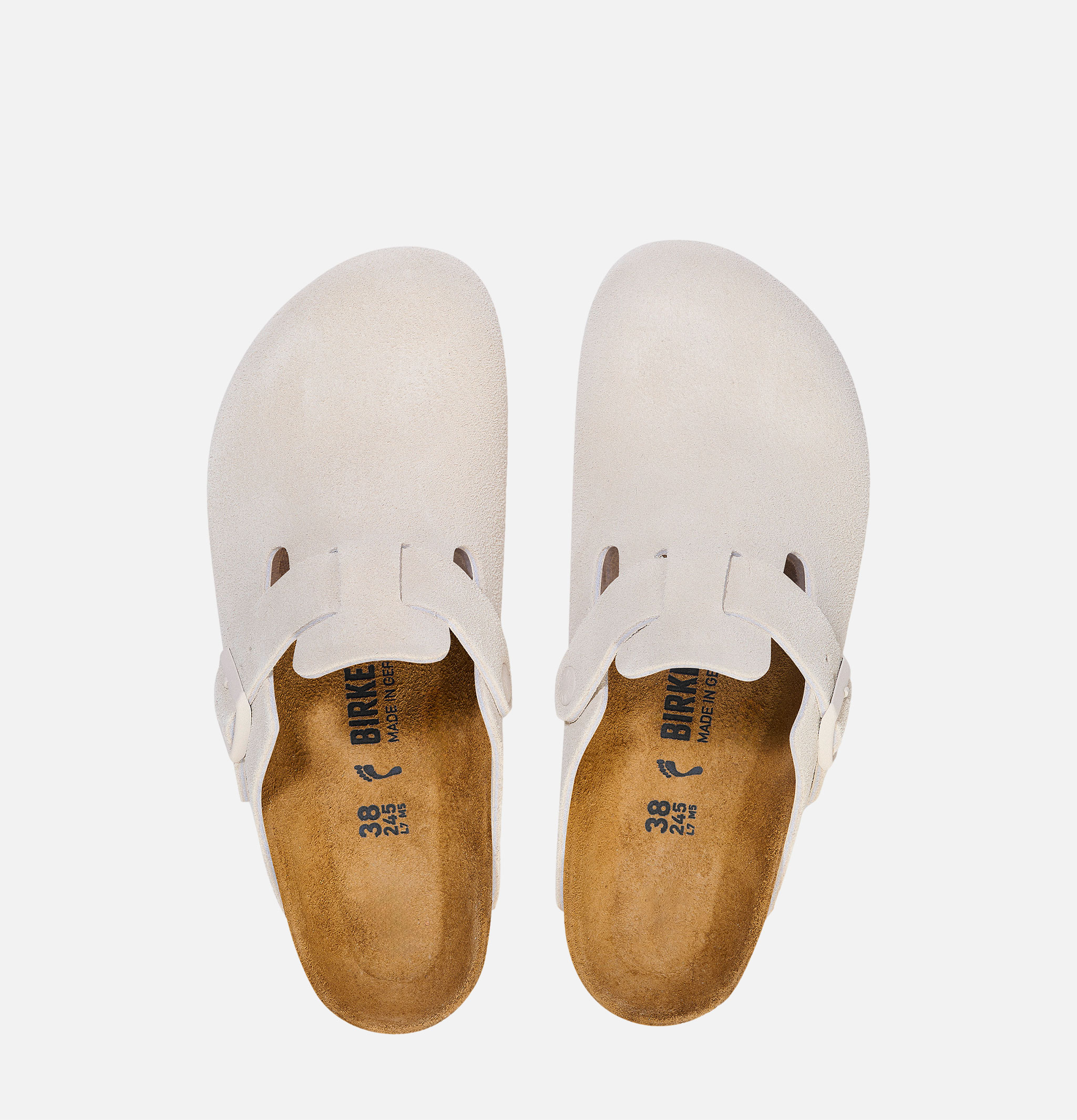 Birkenstock Mules Boston Narrow AntWhite