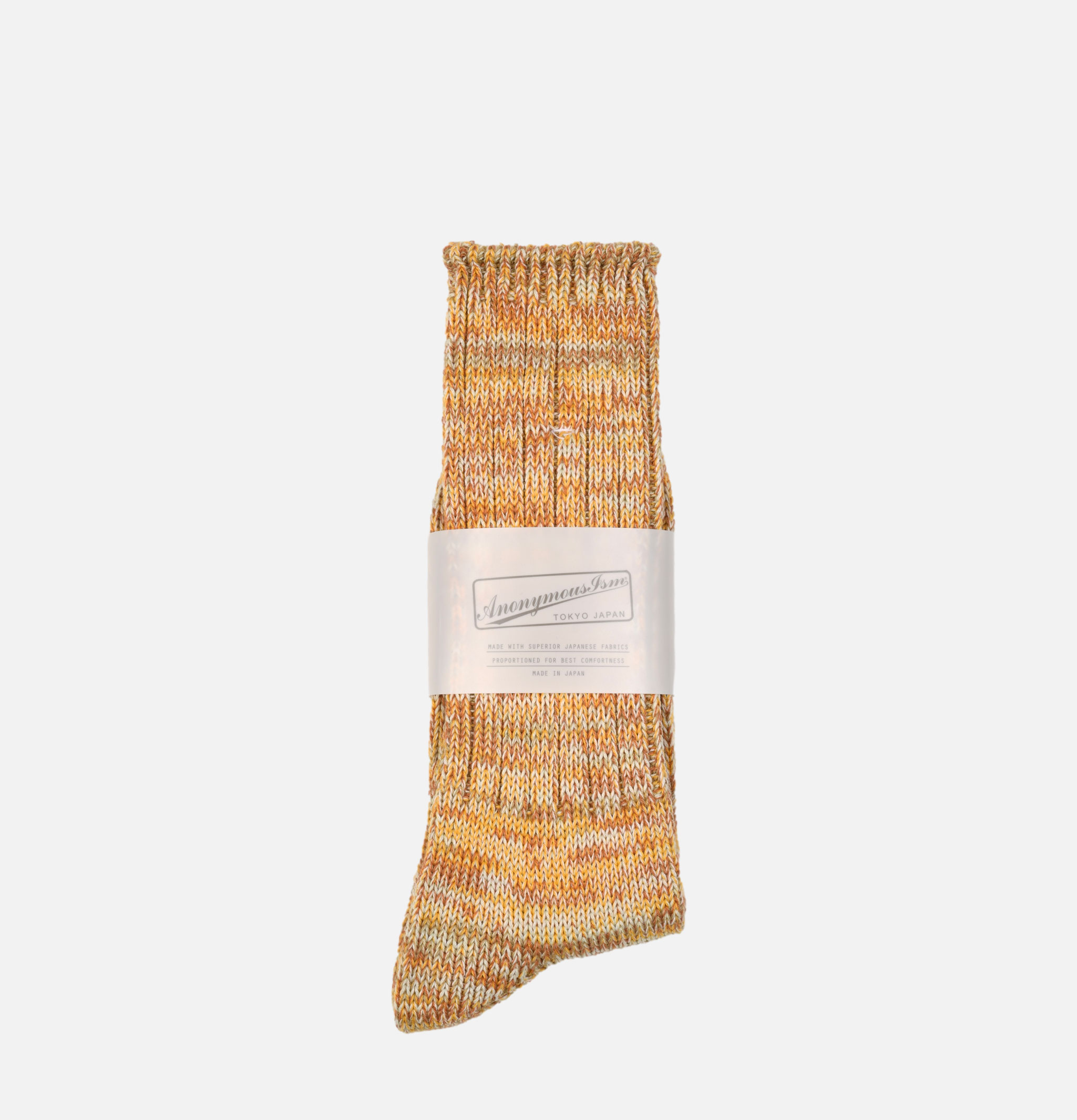 5color Mix Crew Socks Yellow