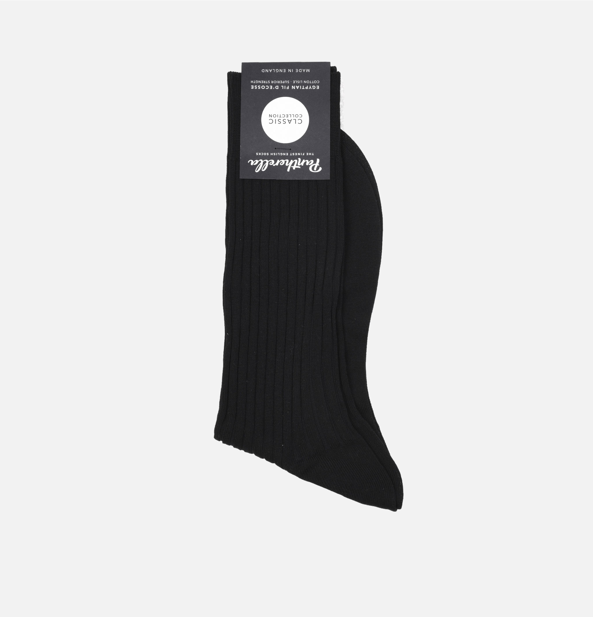 Pantherella Danvers Black Socks