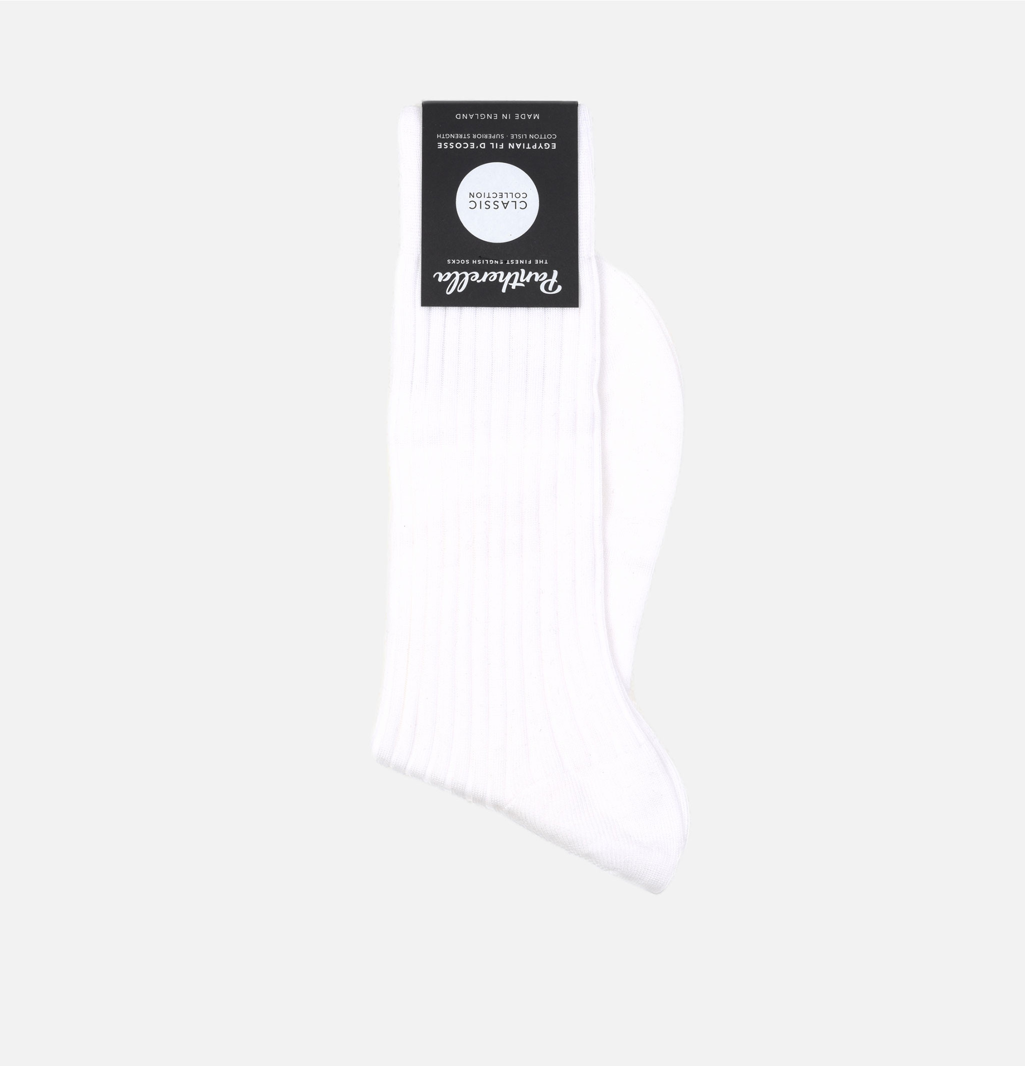 Pantherella Danvers White Socks