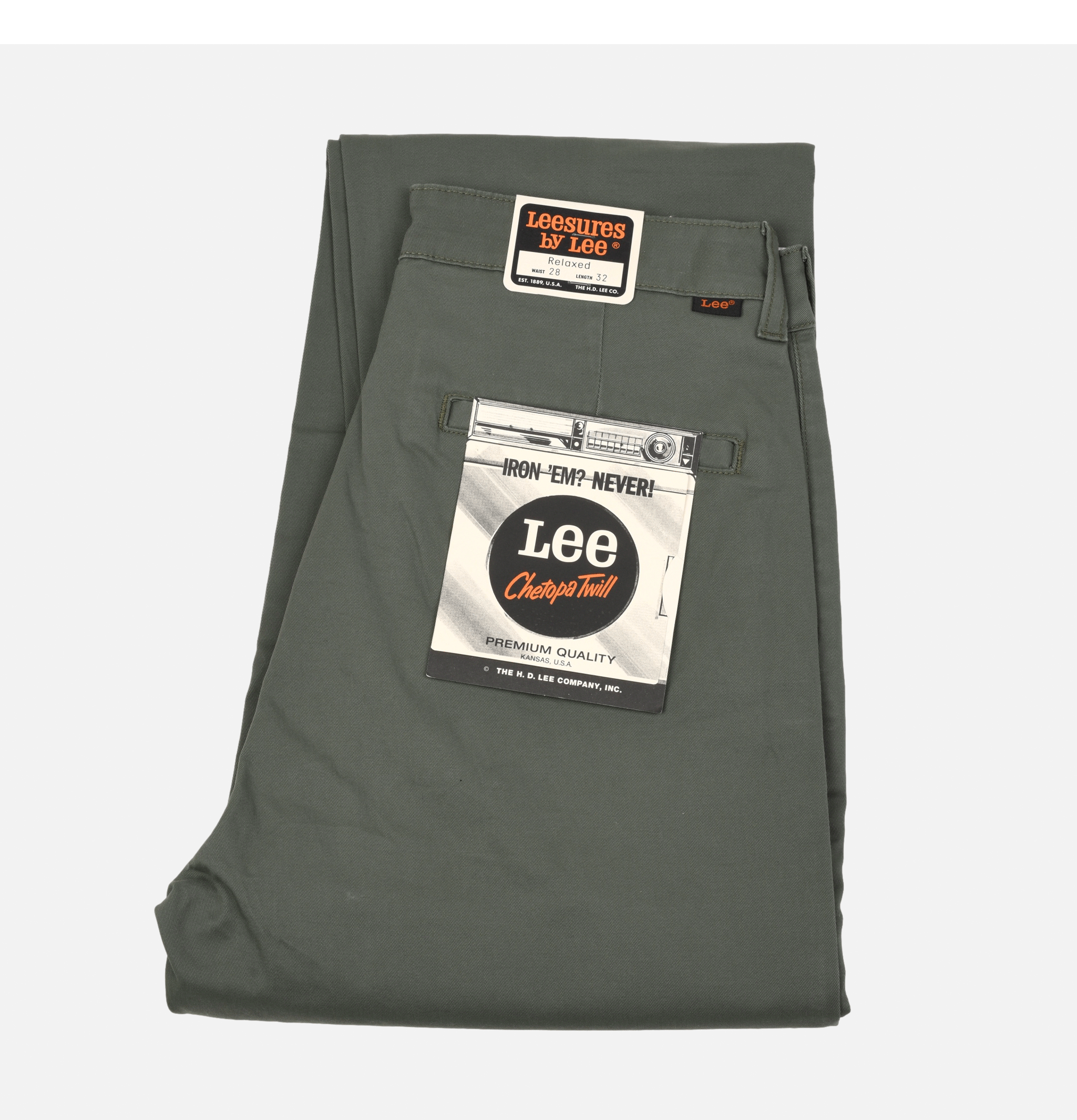 Lee Relaxed Chino Pants Olive