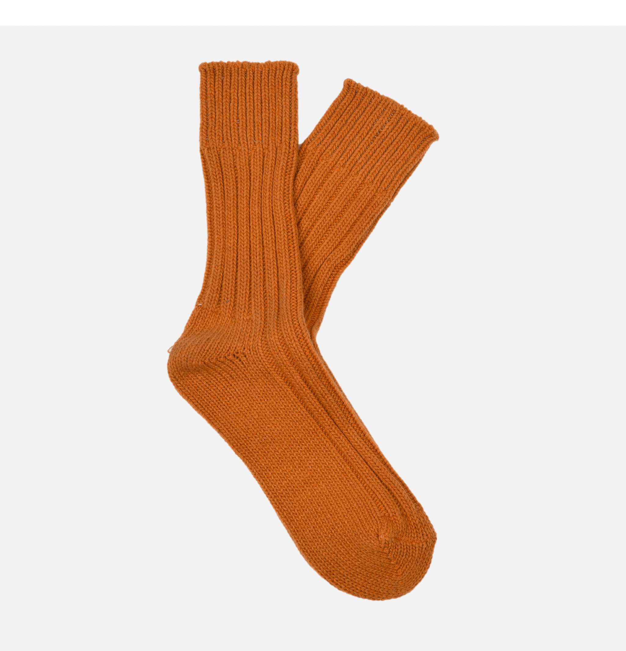 Solid Wool Socks Orange