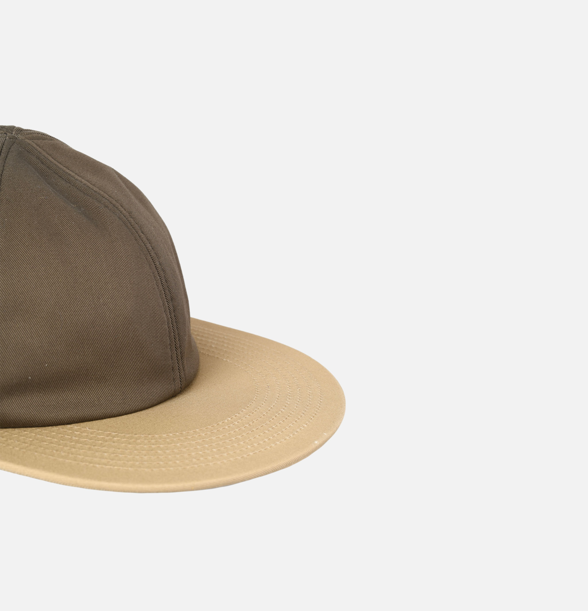 Found Featherism 6 panel Cotton Dyed Twill Brown cap