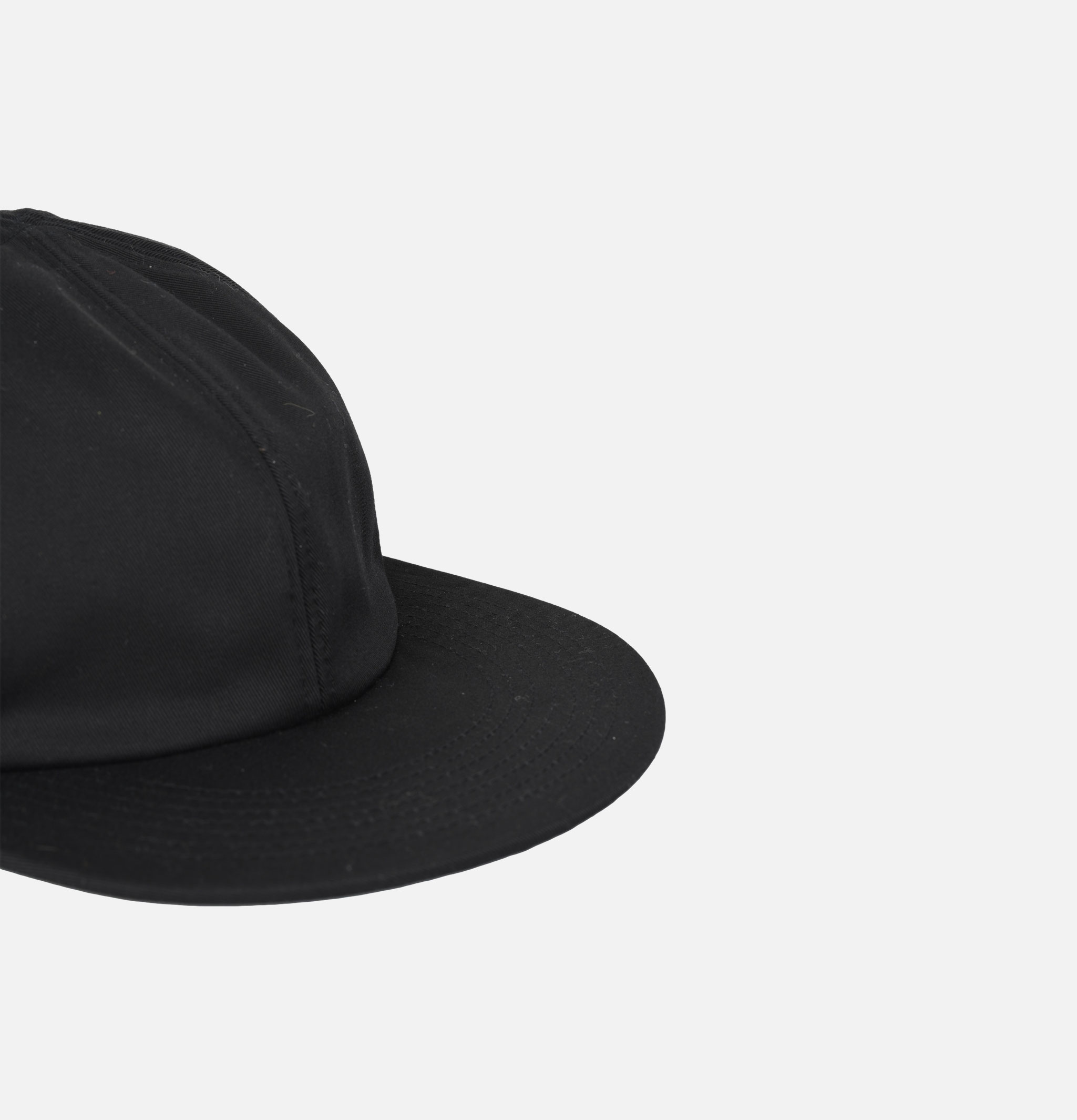 Found Featherism 6 panel Cotton Dyed Twill Black cap