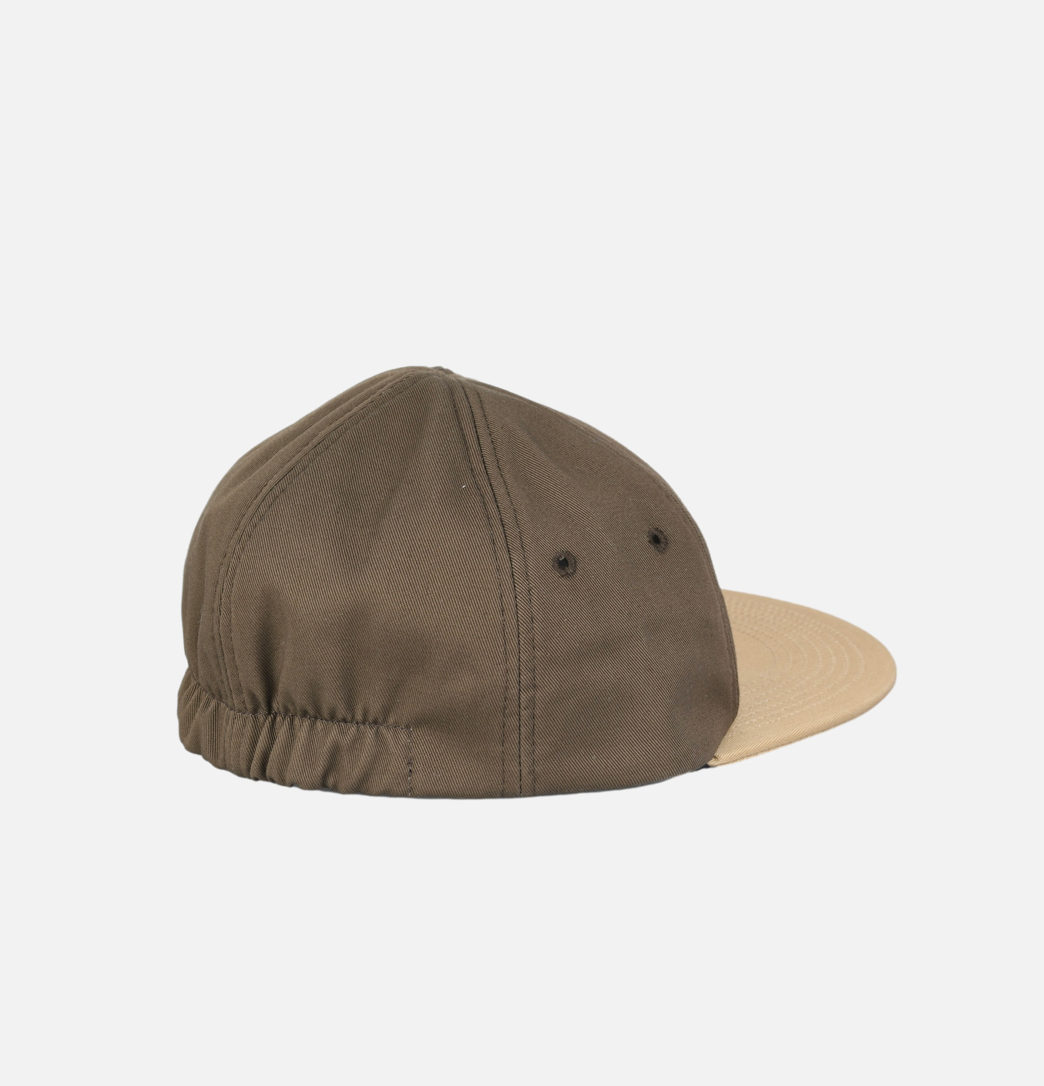 Found Featherism 6 panel Cotton Dyed Twill Brown cap