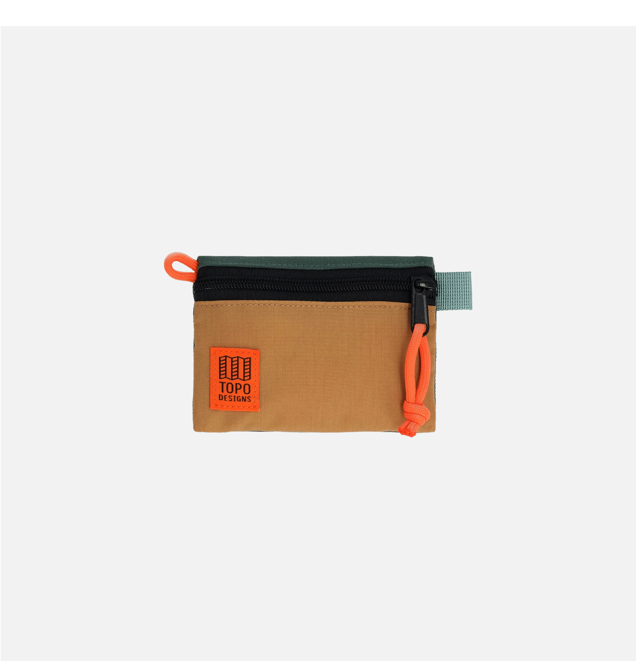 Topo Designs Micro Khaki Forest accessory bag