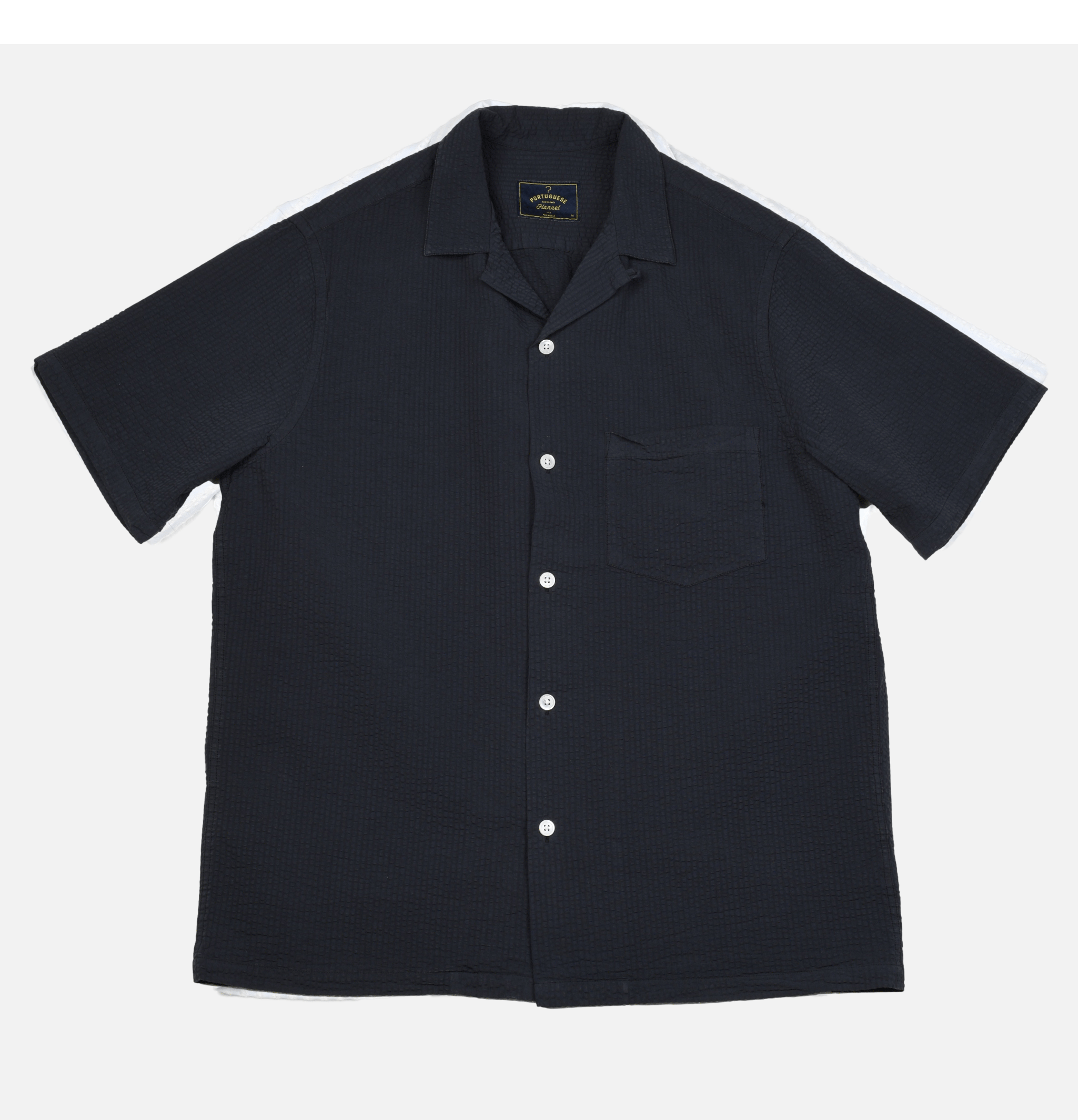 Portuguese Flannel Chemise Atlantico Camp Navy