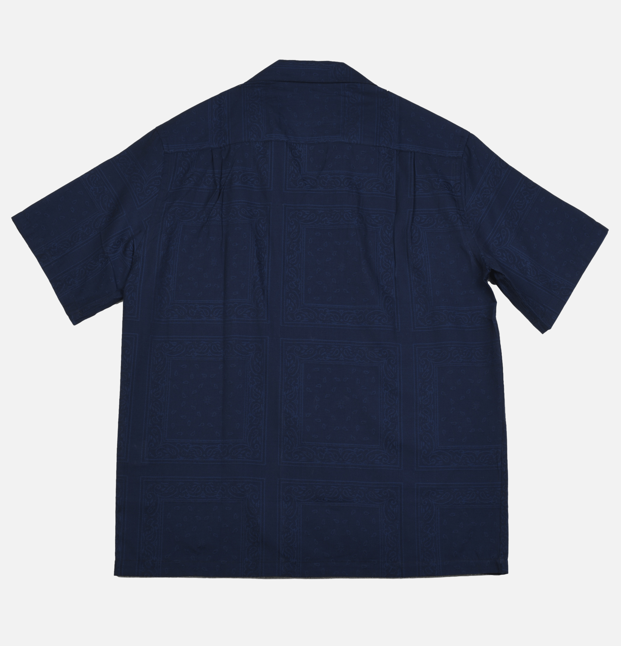 Portuguese Flannel Chemise Paisley Bleu