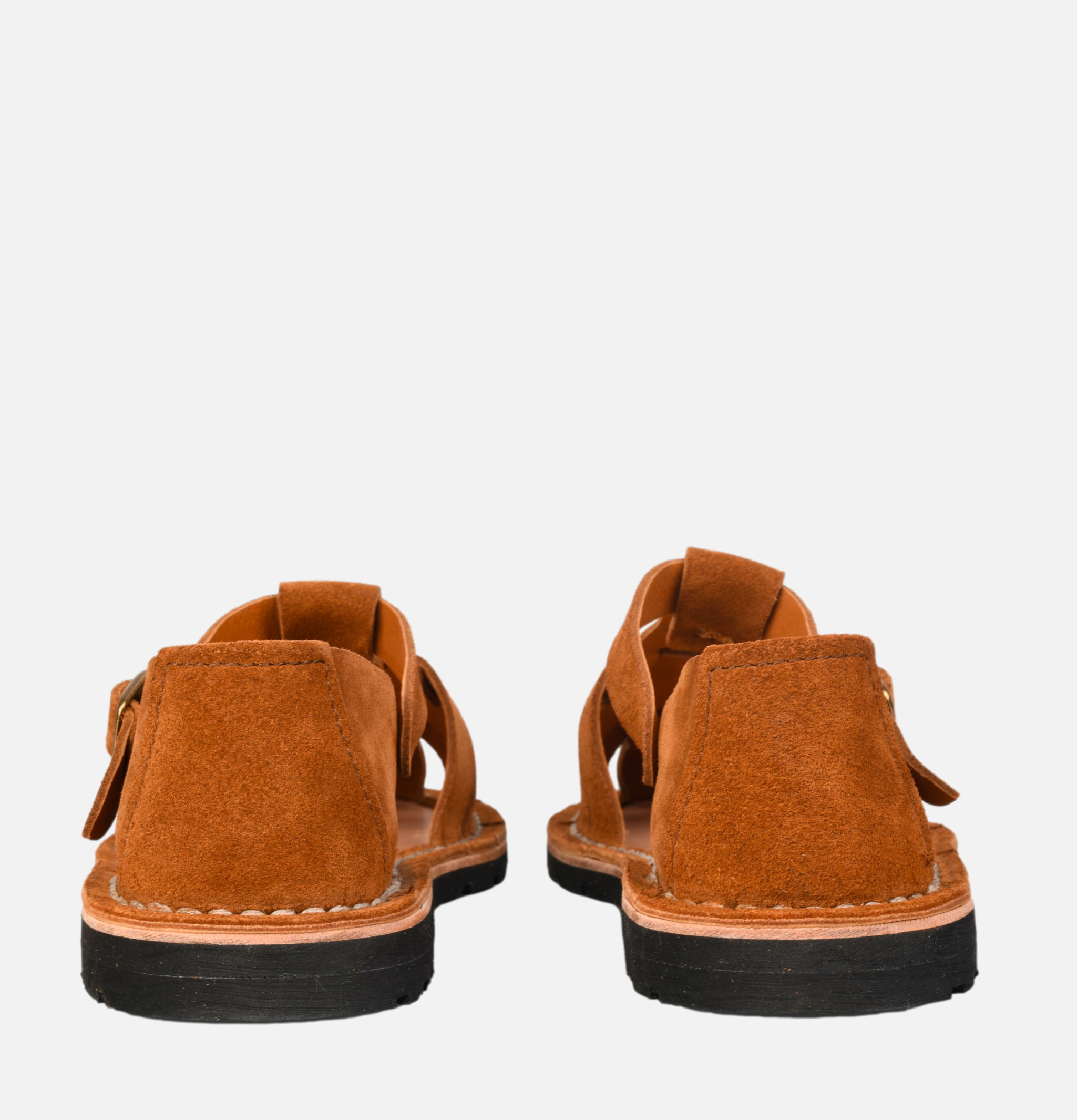 Steve Mono 10/12 Artisanal Sandales Cognac