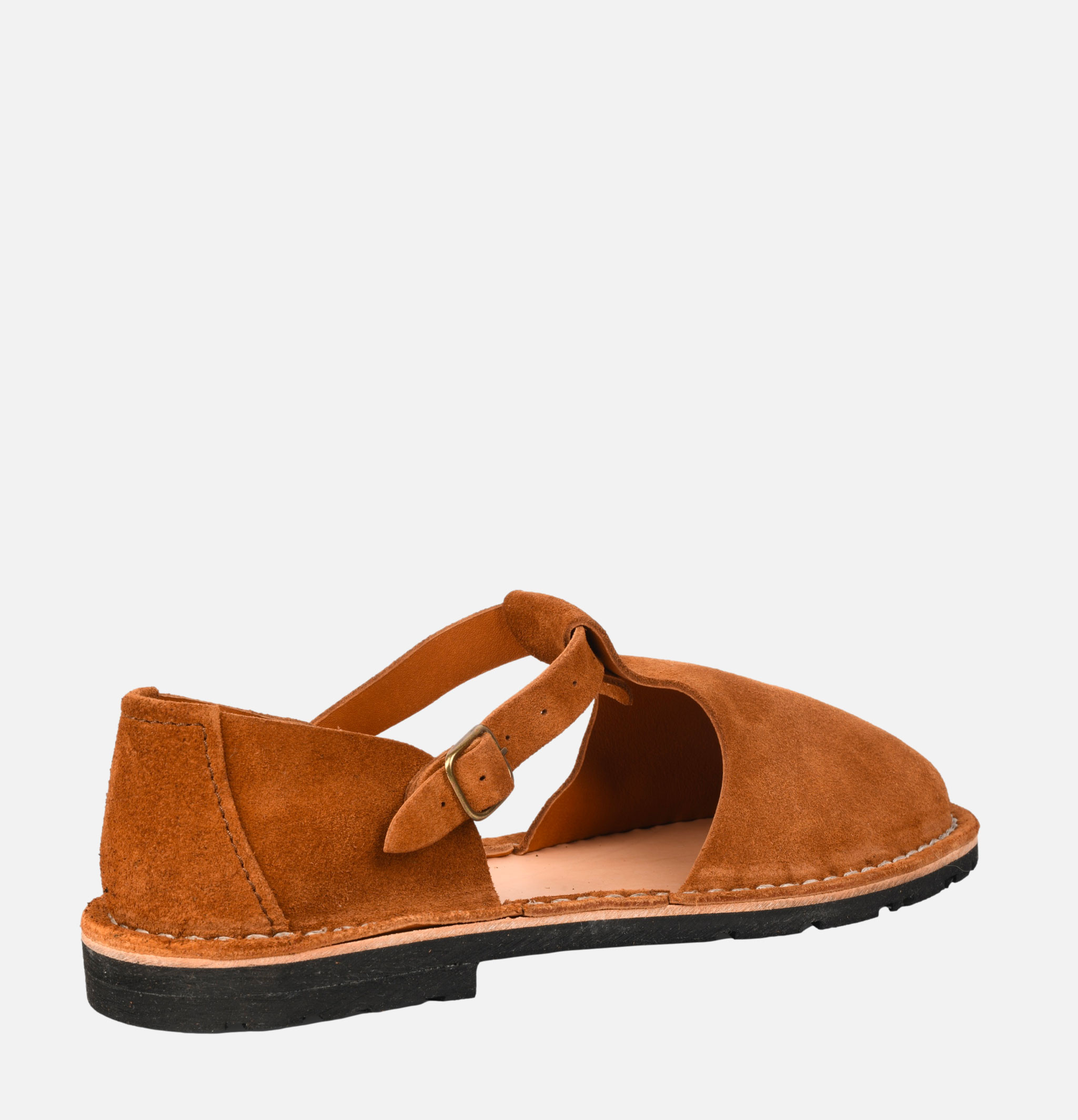 Steve Mono 10/12 Artisanal Sandales Cognac