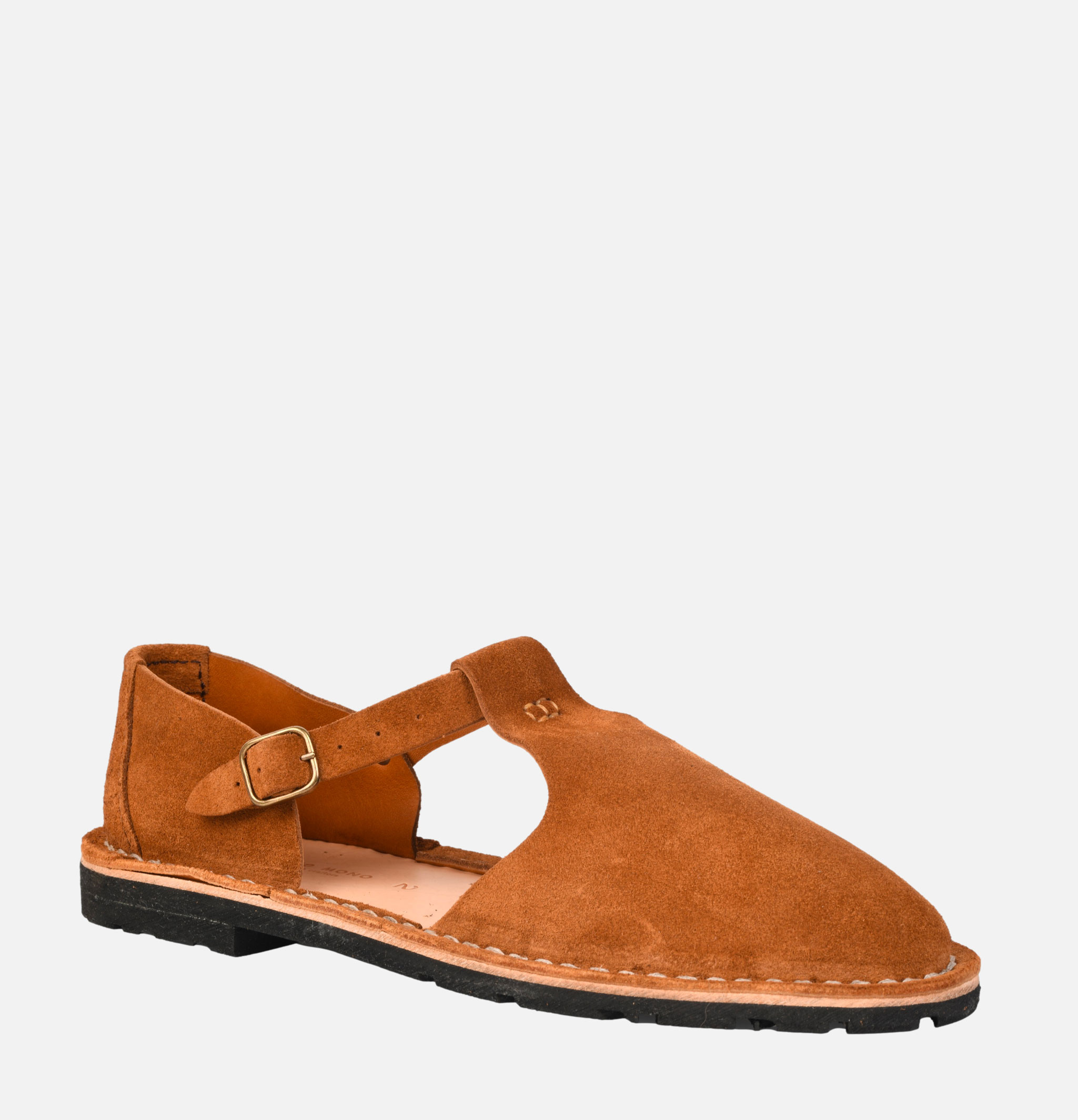 Steve Mono 10/12 Artisanal Sandales Cognac