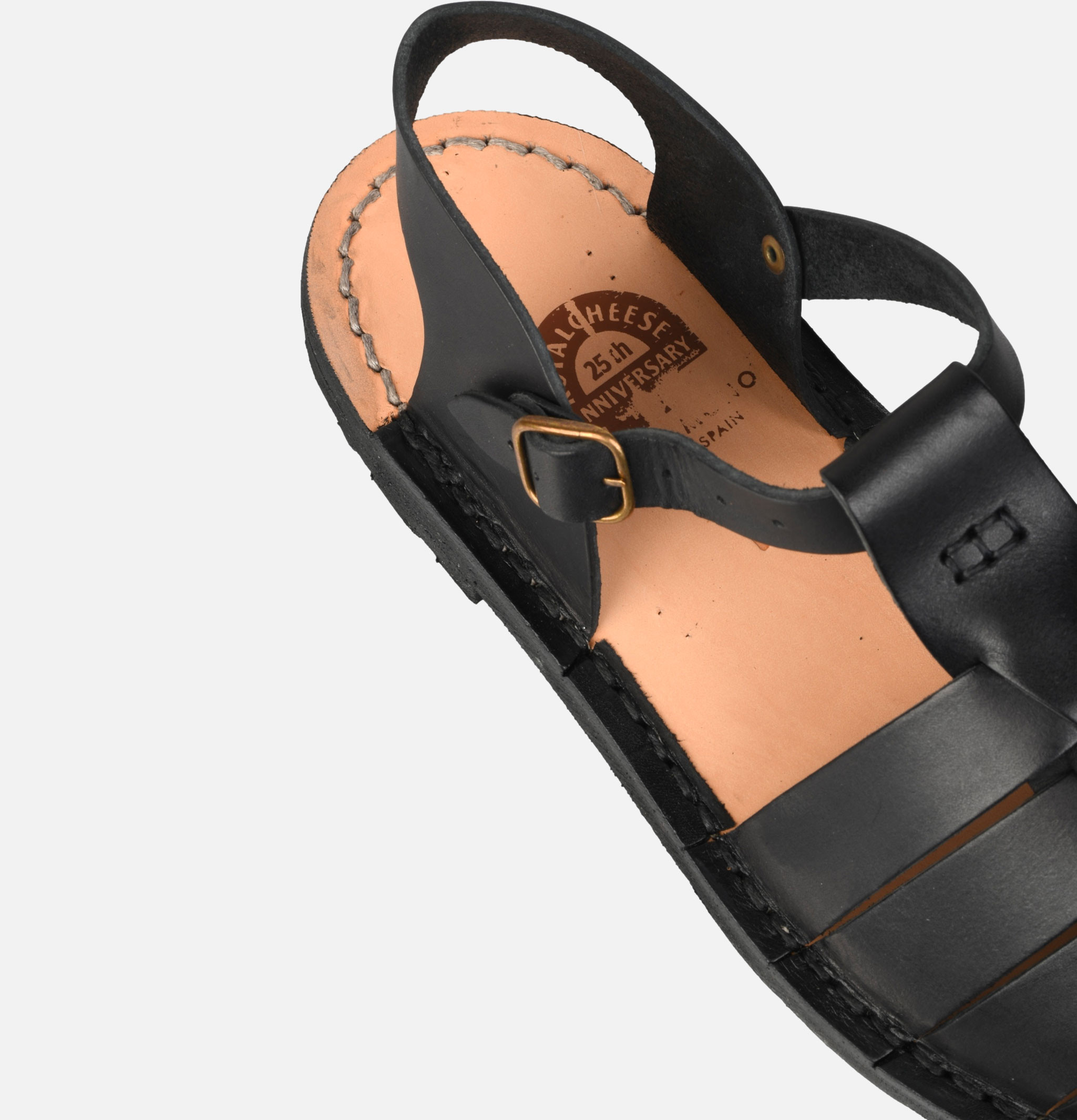 Steve Mono 10/09 Sandales Noires édition exclusive Royalcheese Paris