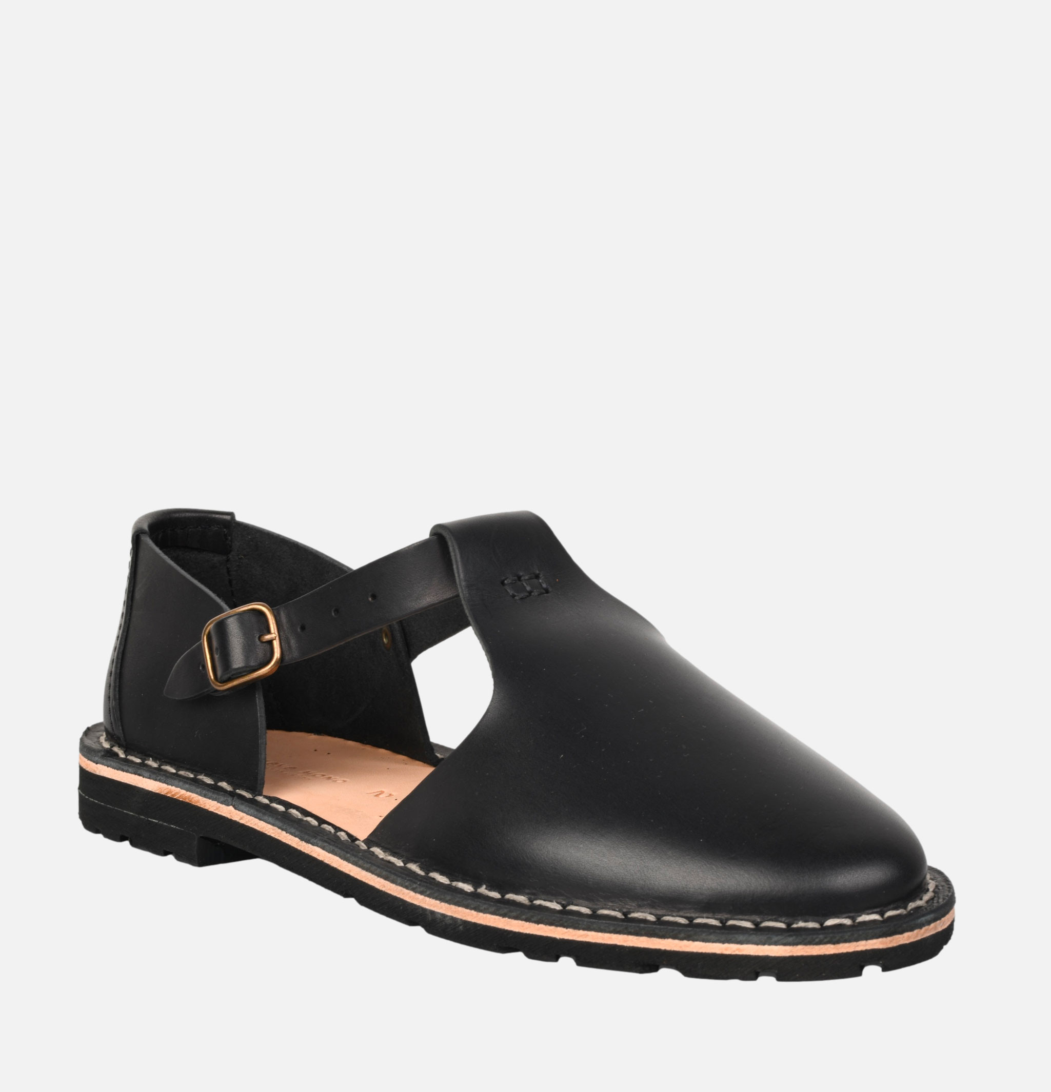 Steve Mono 10/12 Artisanal Sandales Noir