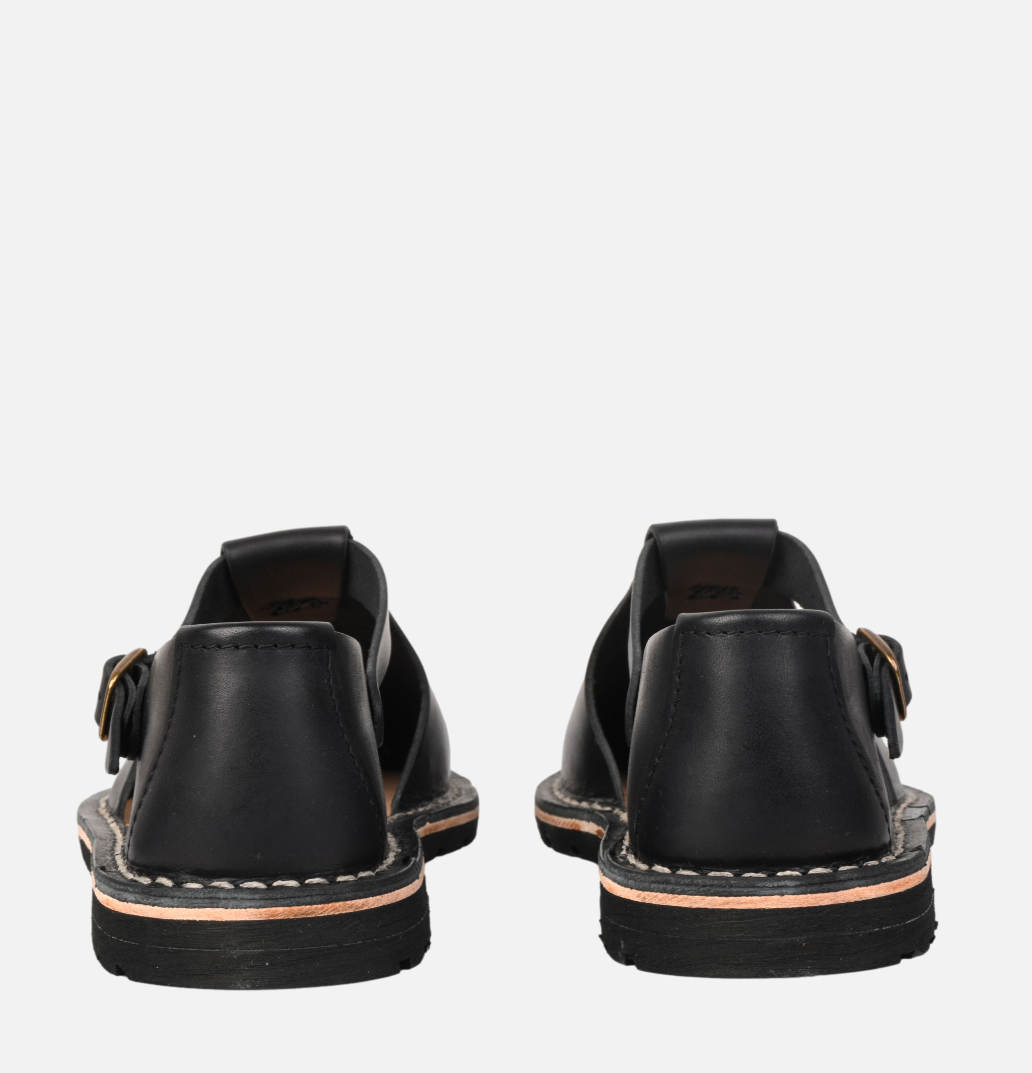 Steve Mono 10/12 Artisanal Sandales Noir