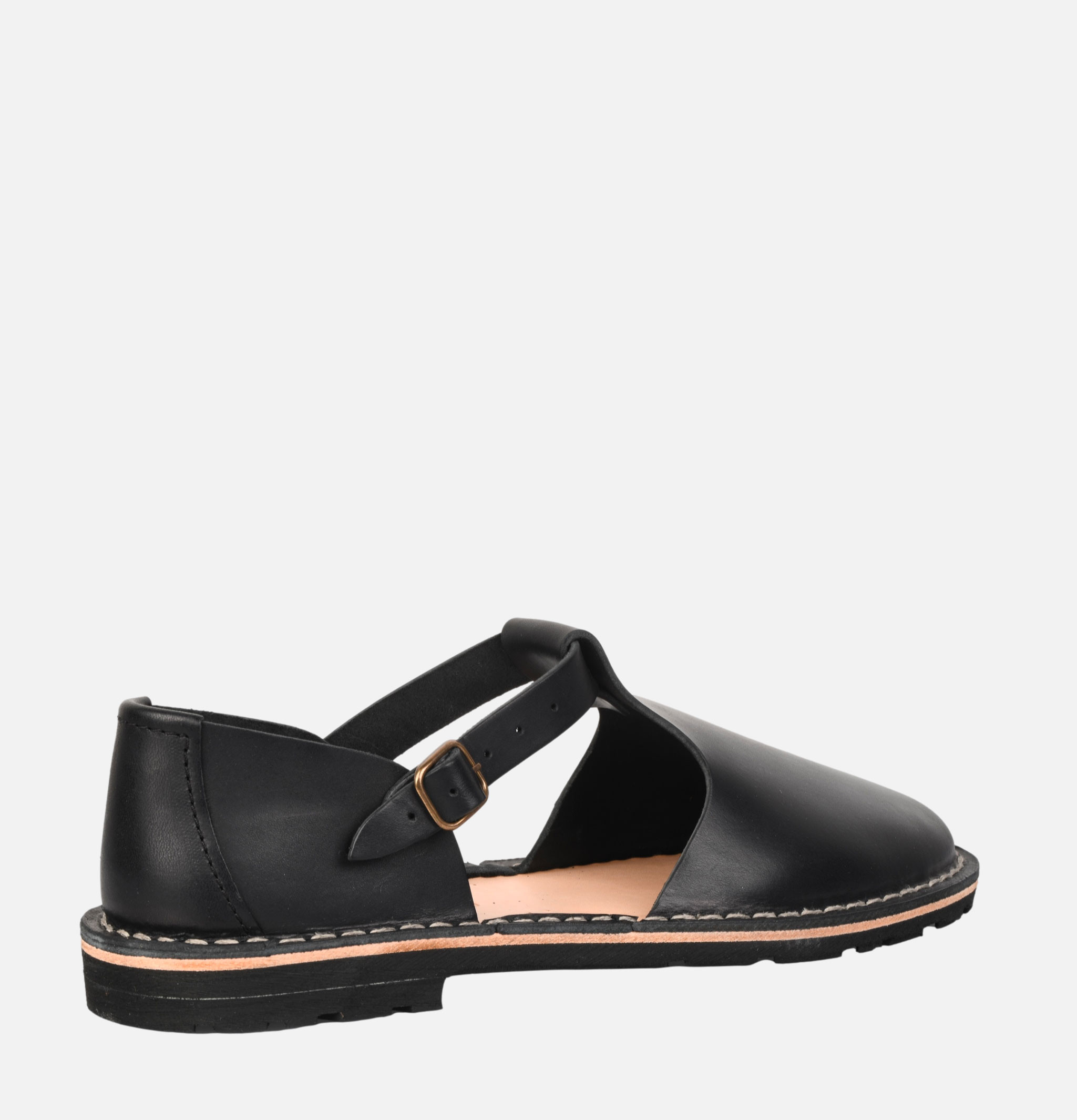 Steve Mono 10/12 Artisanal Sandales Noir