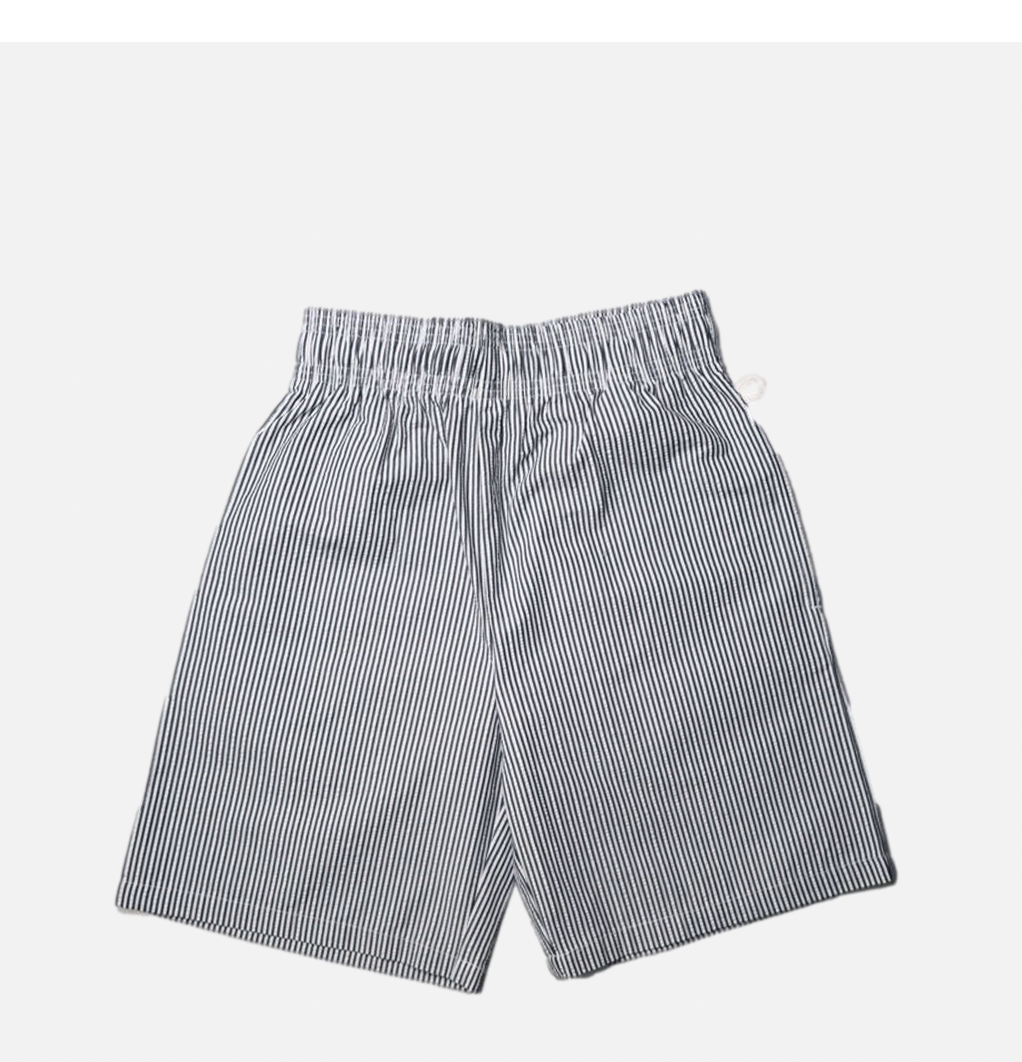 Cookman Chef Short Pants - Seersucker Stripe Navy