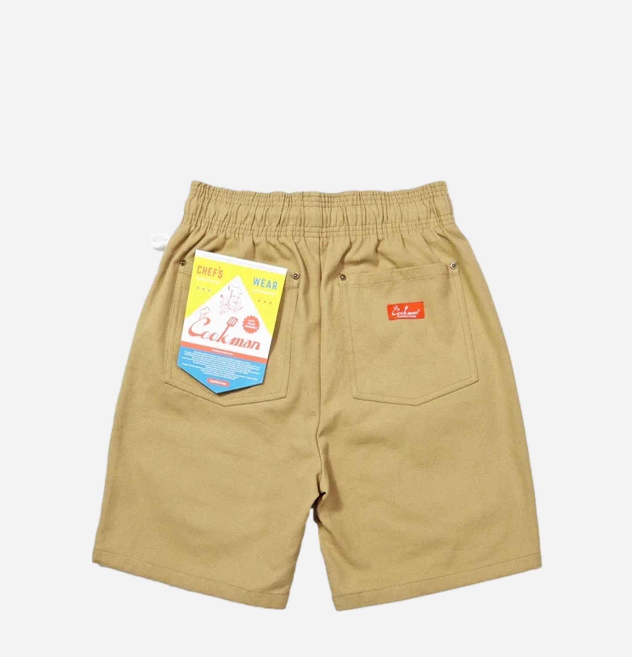 Cookman Chef Short Pants Front Pocket - Canvas Cacahuète