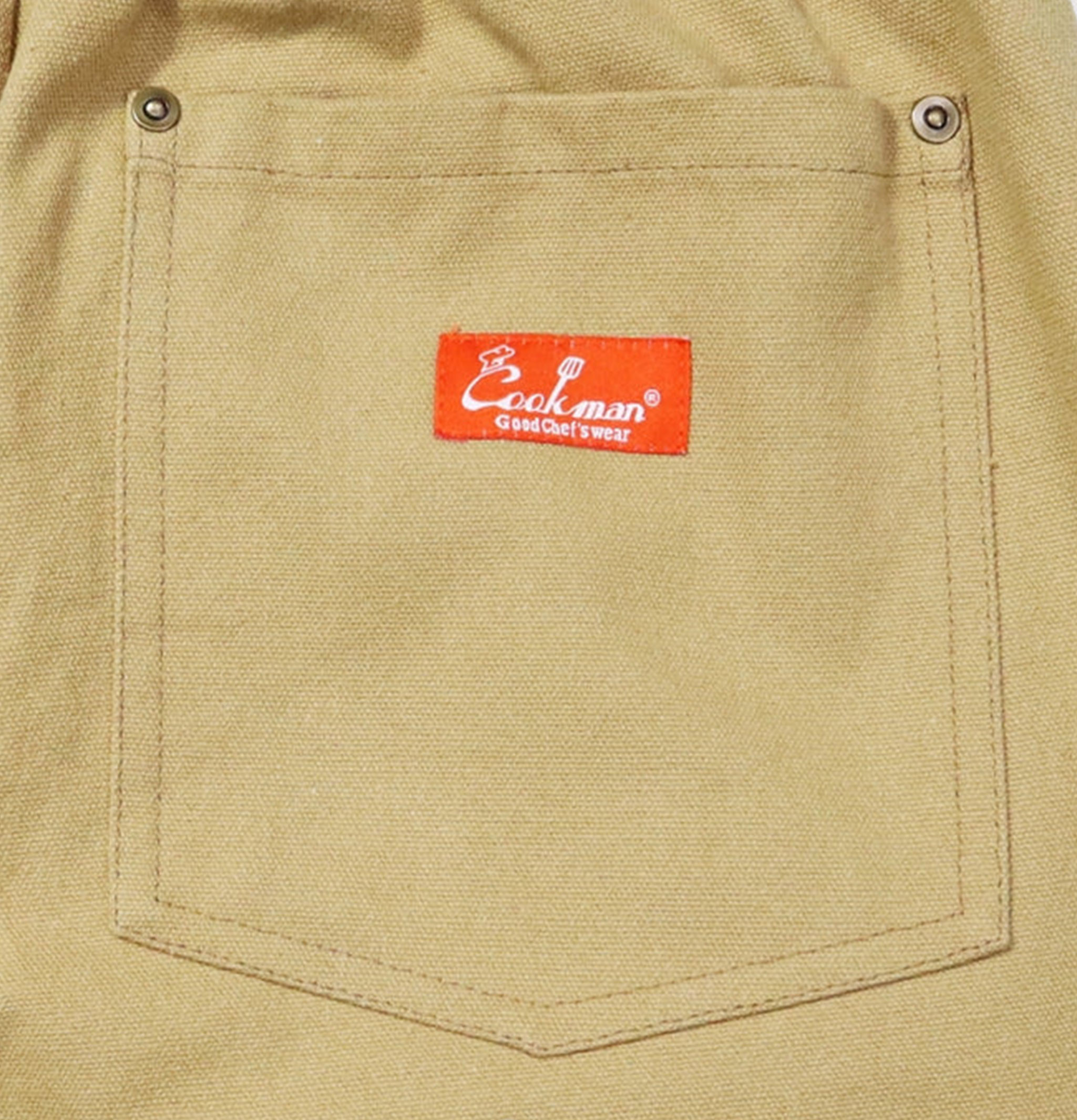 Cookman Chef Short Pants Front Pocket - Canvas Cacahuète