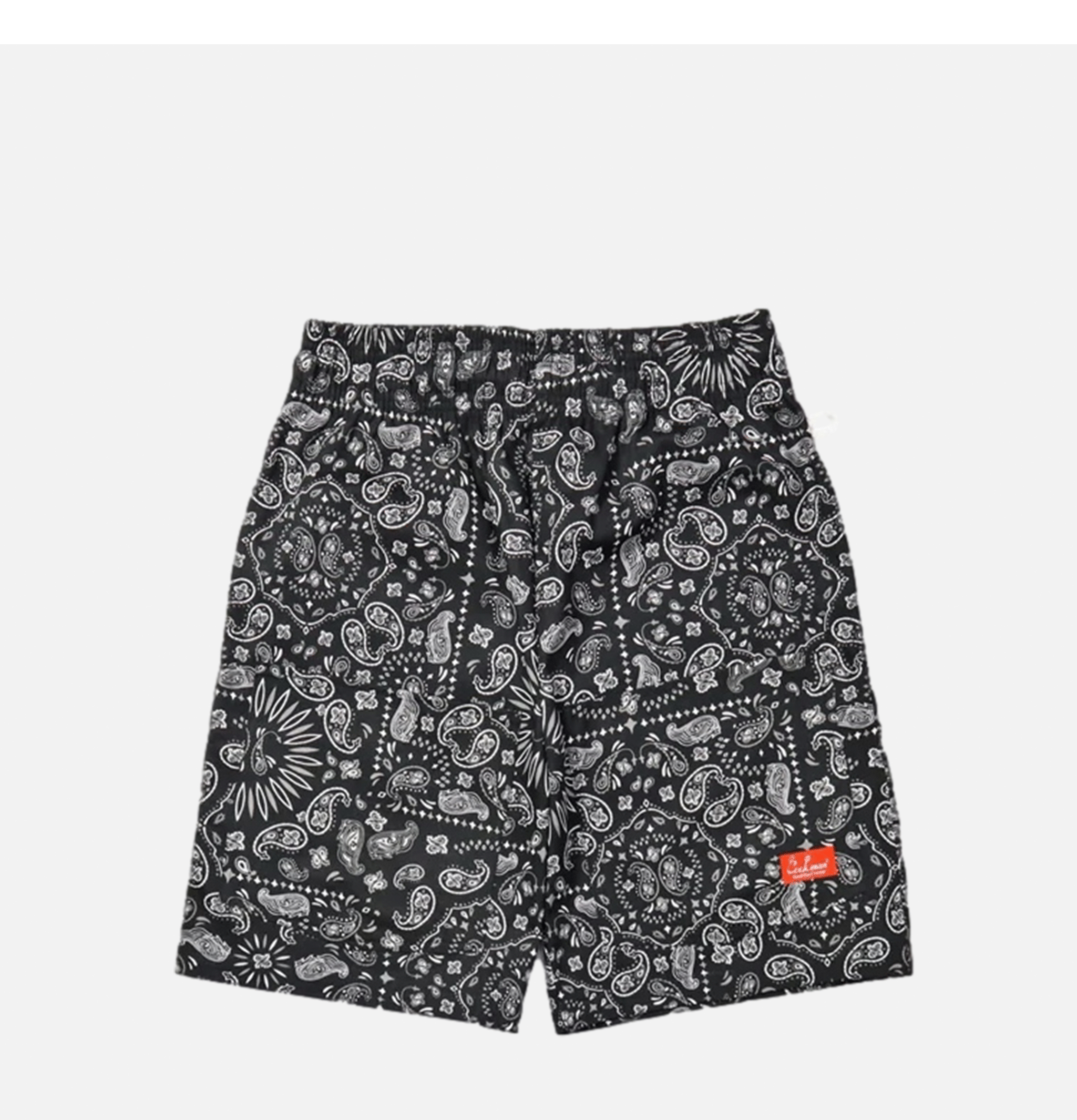 Cookman Chef Short Pants Front Pocket - Paisley Black