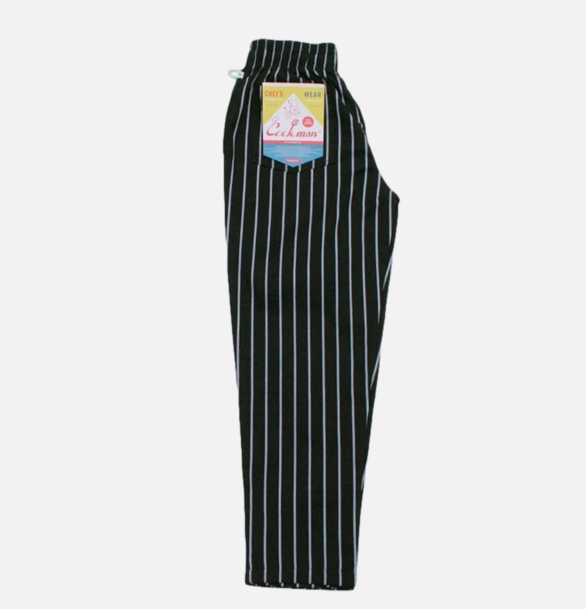 Cookman Chef Pants Stripe Black.