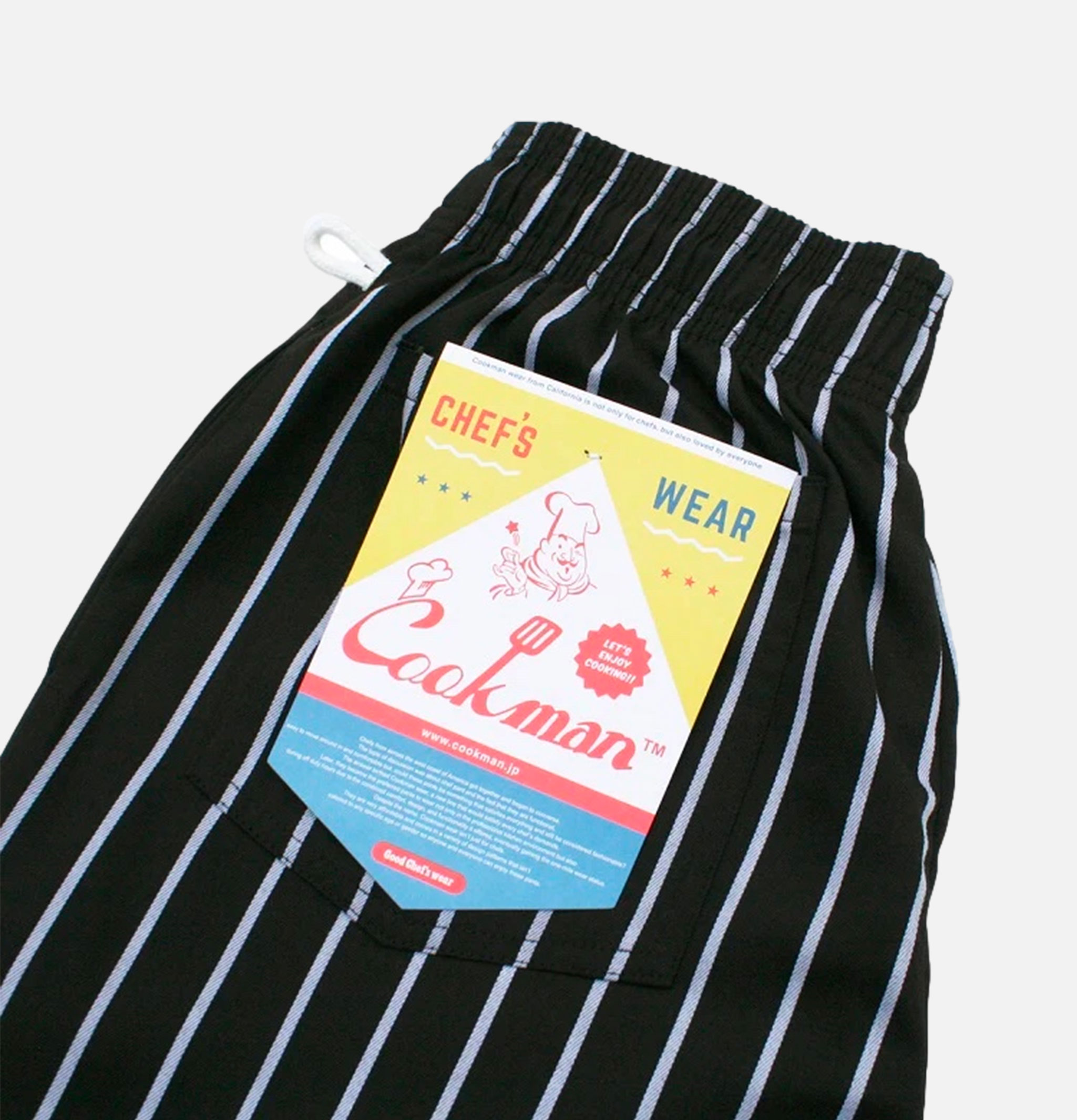 Cookman Chef Pants Stripe Black.